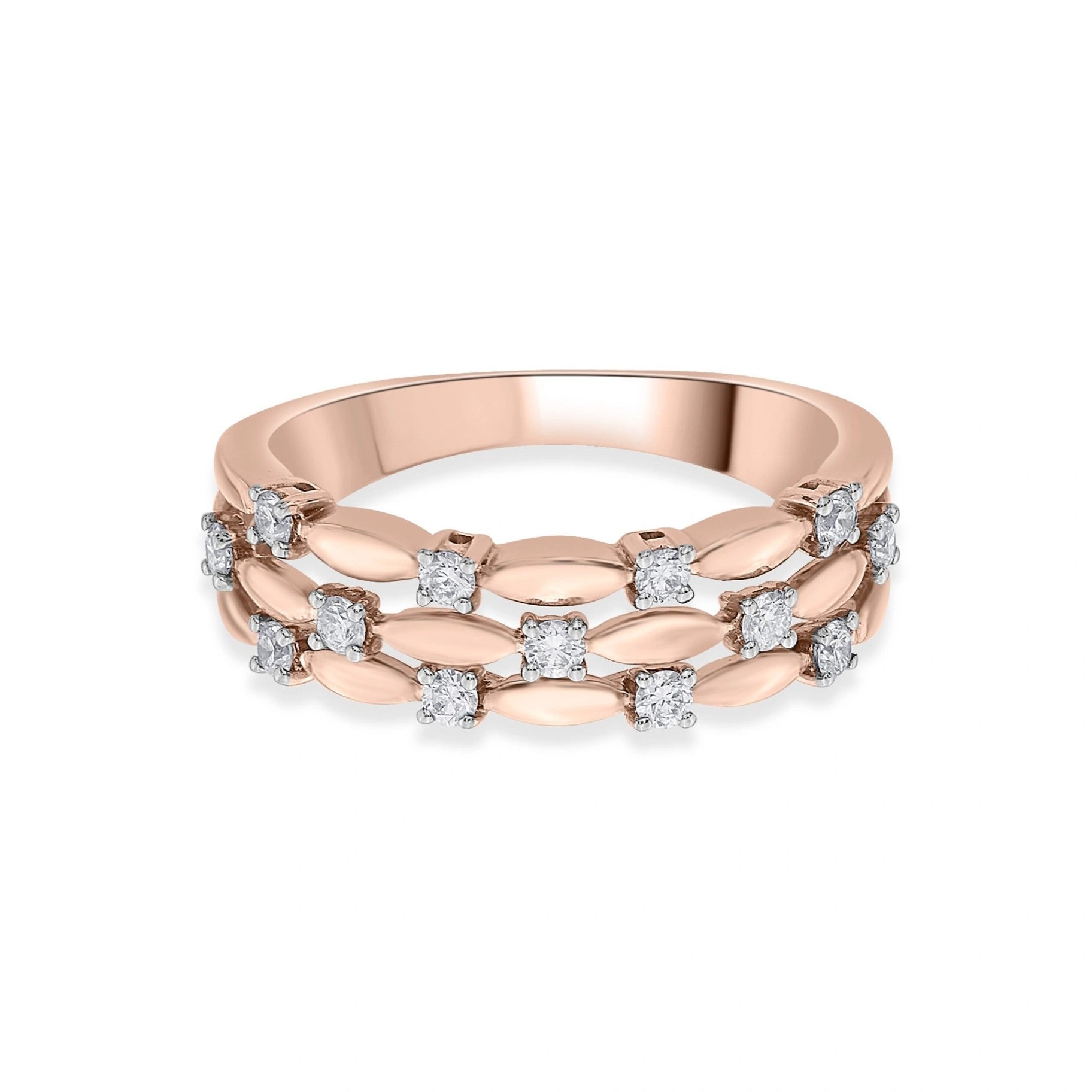 Sassy Diamond Honeycomb Ring - Zen Diamond India