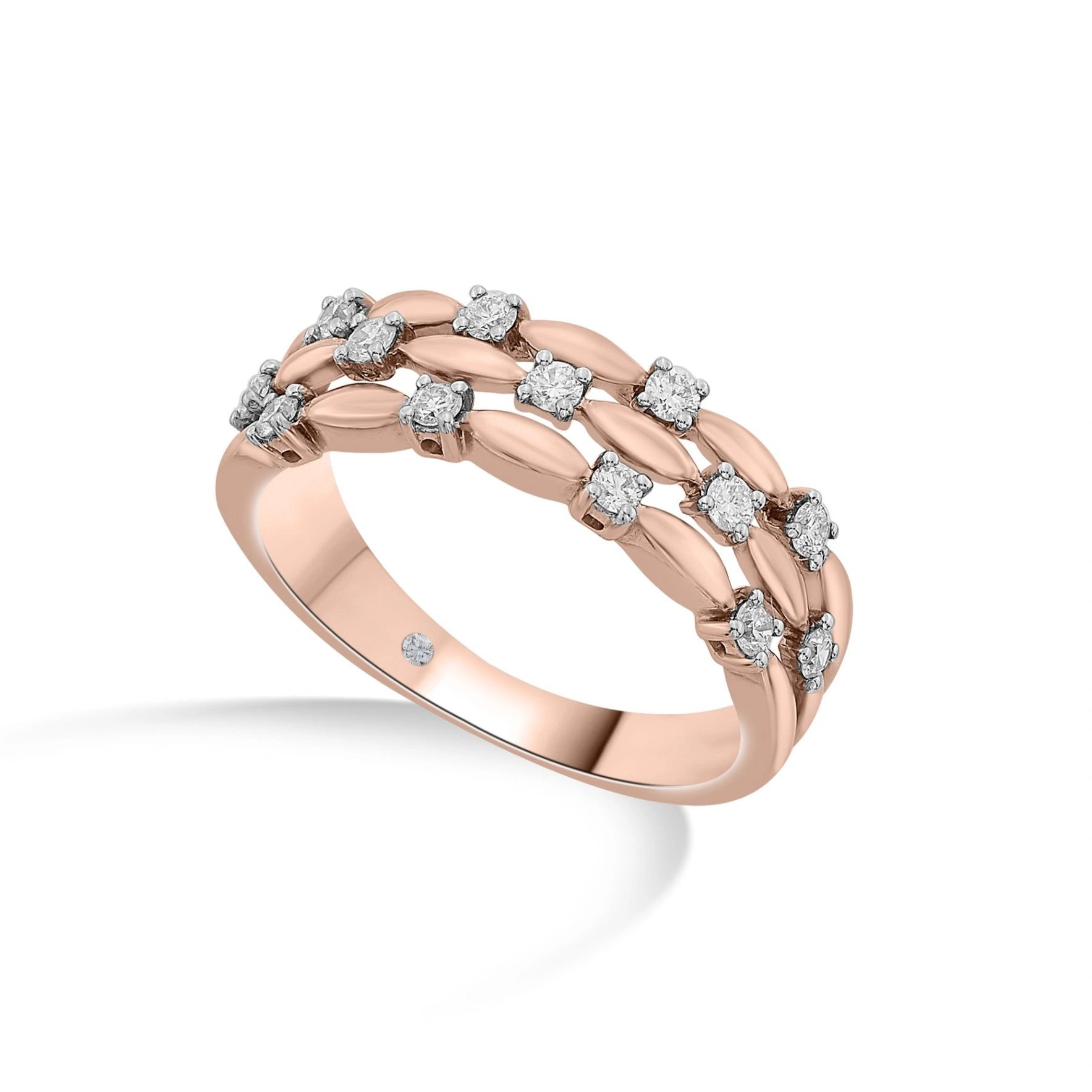 Sassy Diamond Honeycomb Ring - Zen Diamond India