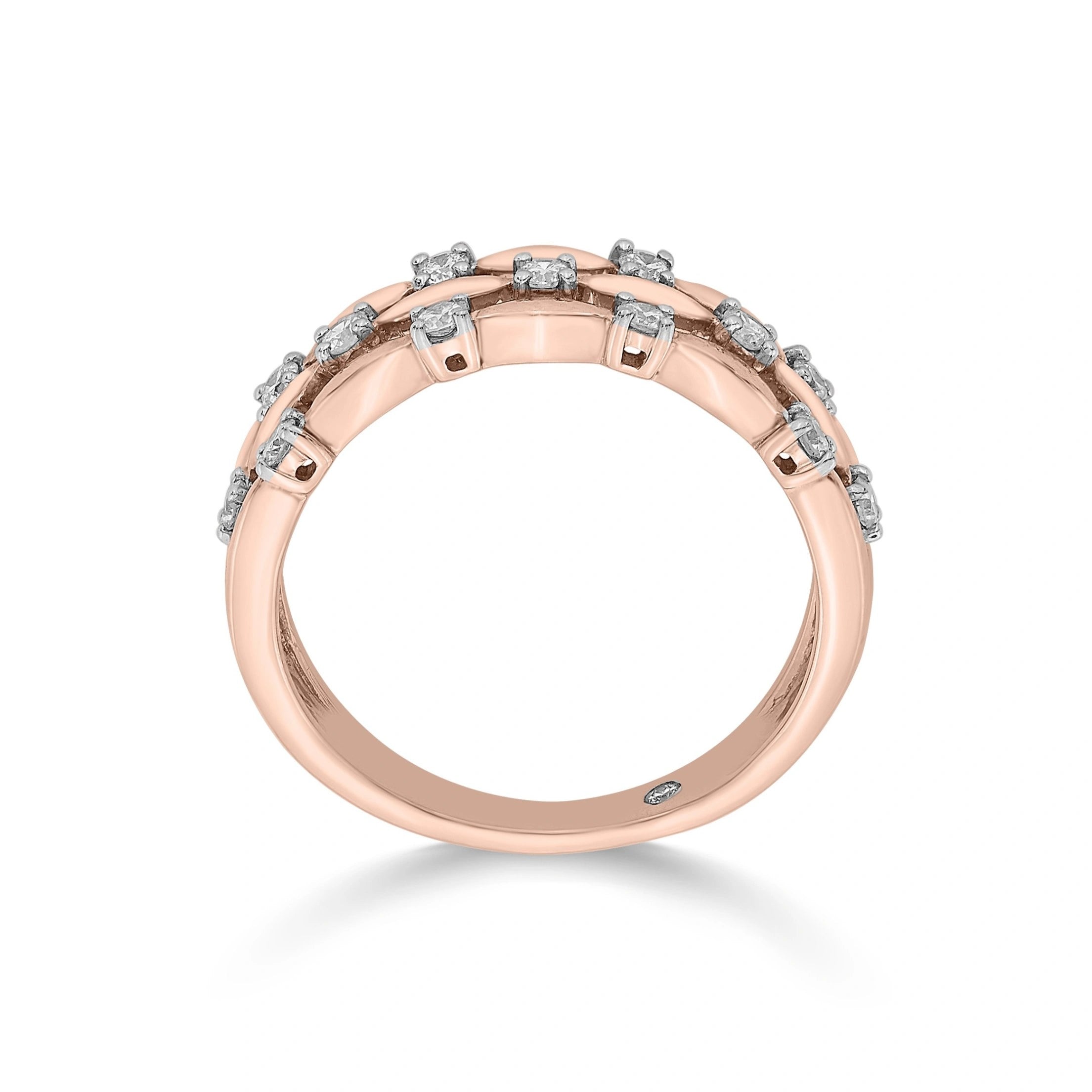 Sassy Diamond Honeycomb Ring - Zen Diamond India