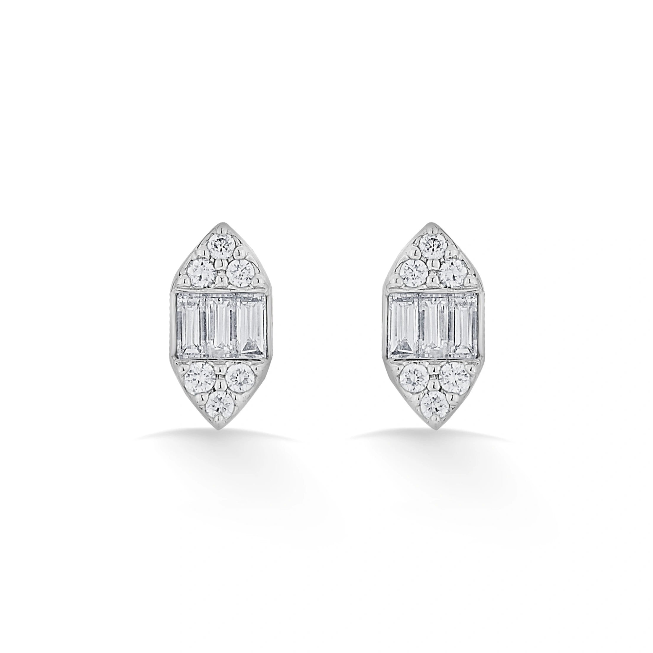Deck Up Art Deco Radiance Studs - Zen Diamond India