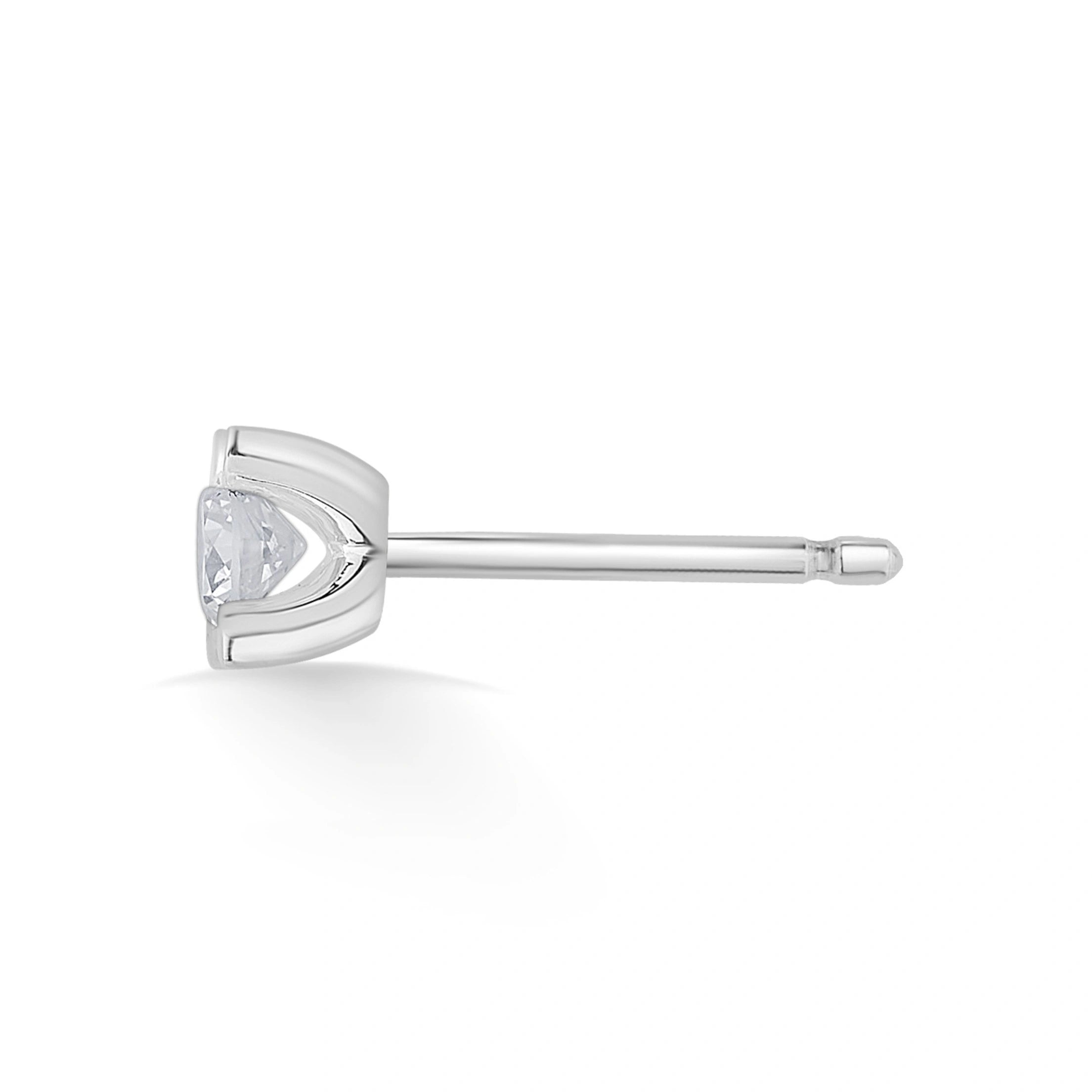 Solitaire SparklePetal Radiance Studs - Zen Diamond India