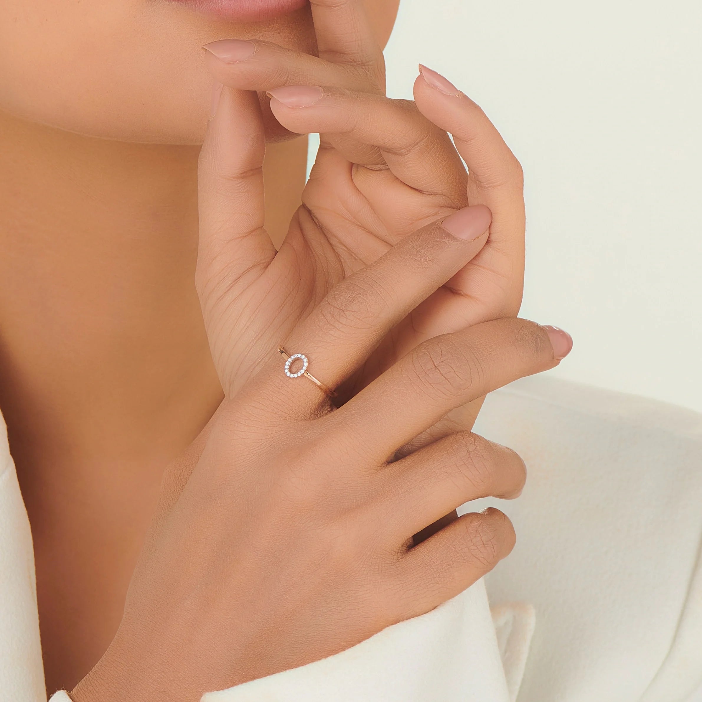 Boujee Celestial Oval Bloom Ring - Zen Diamond India