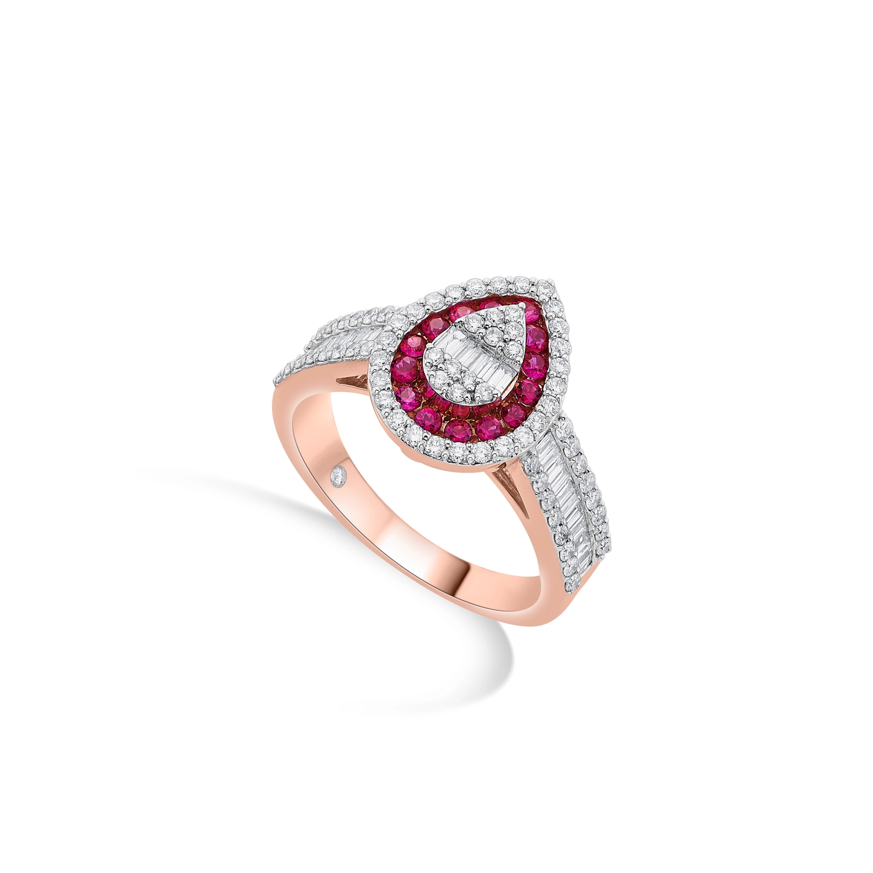 Toren Radiant Ruby Whisper Ring - Zen Diamond India
