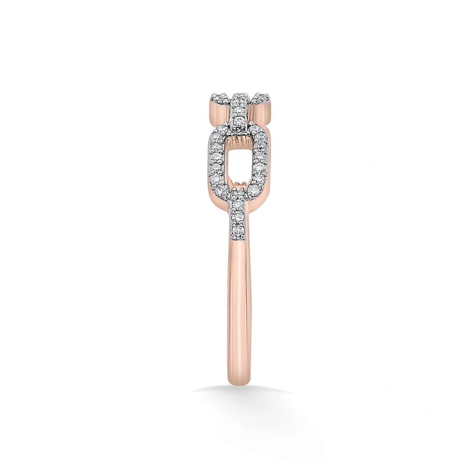 Cuban Drip Ice Link Ring - Zen Diamond India