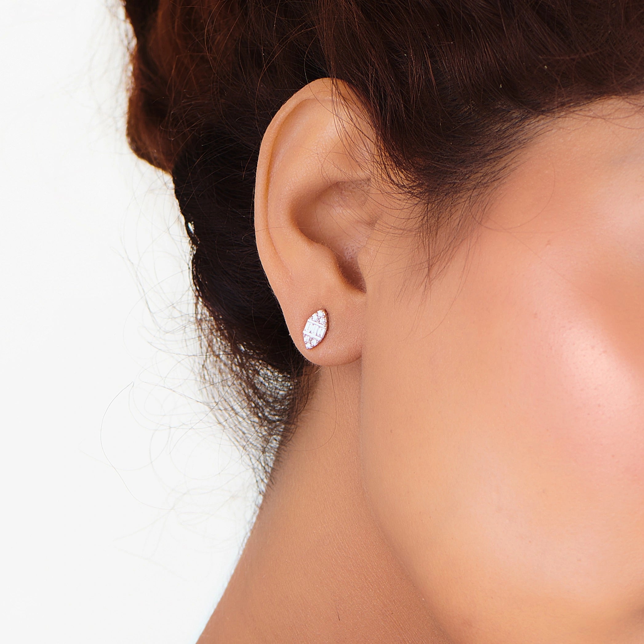 Deck Up Marquise Meridian Studs - Zen Diamond India