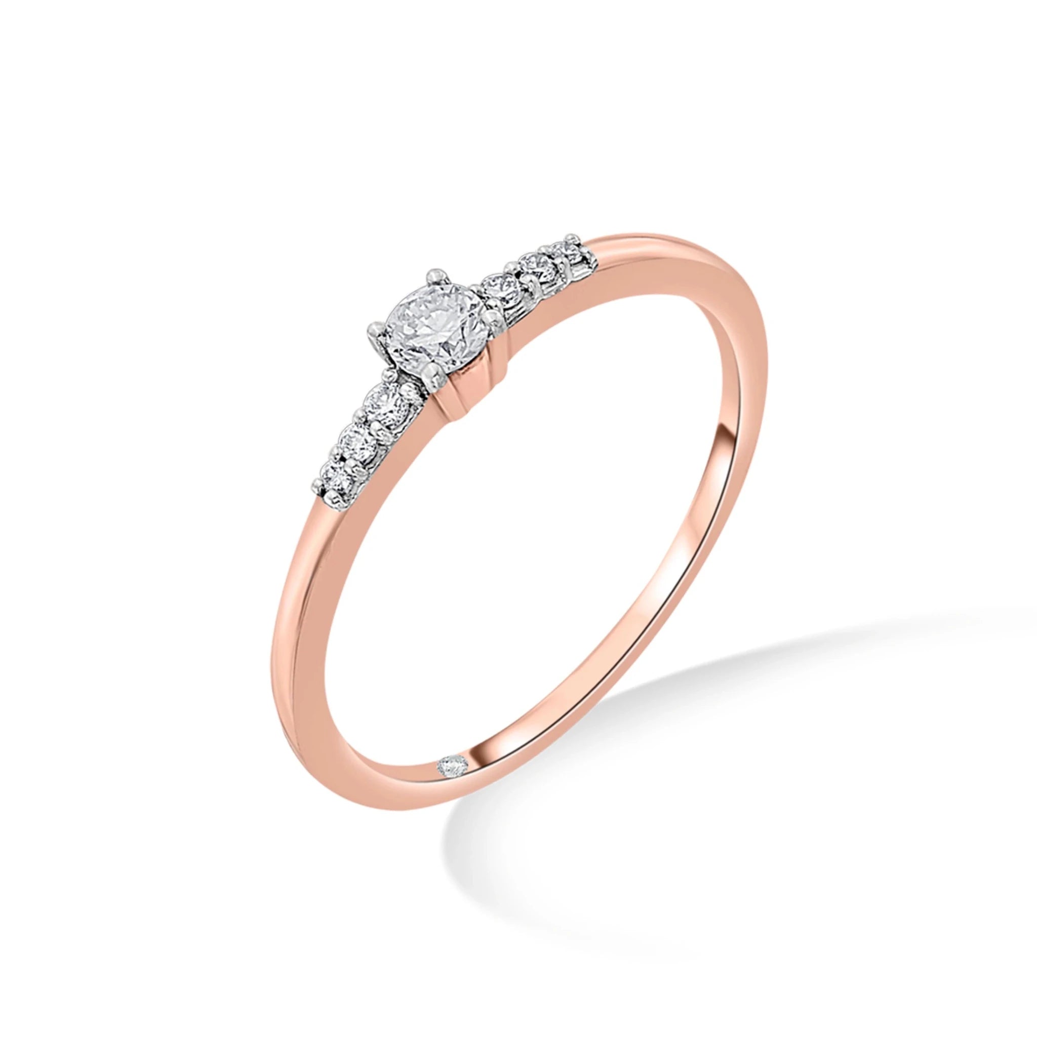 Boujee Rosé Diamond Whisper Ring - Zen Diamond India