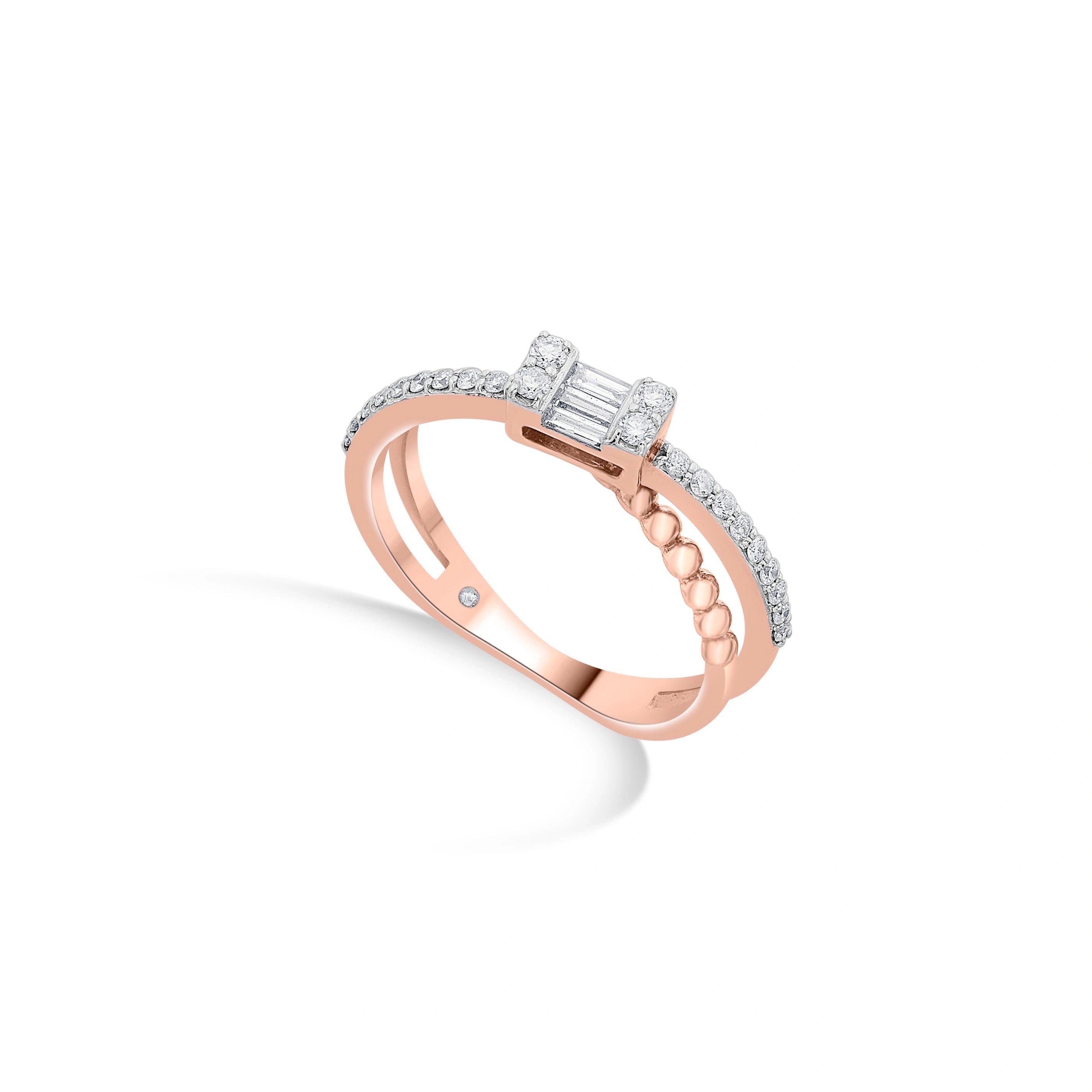 Gleam Grid Luxe Ring - Zen Diamond India