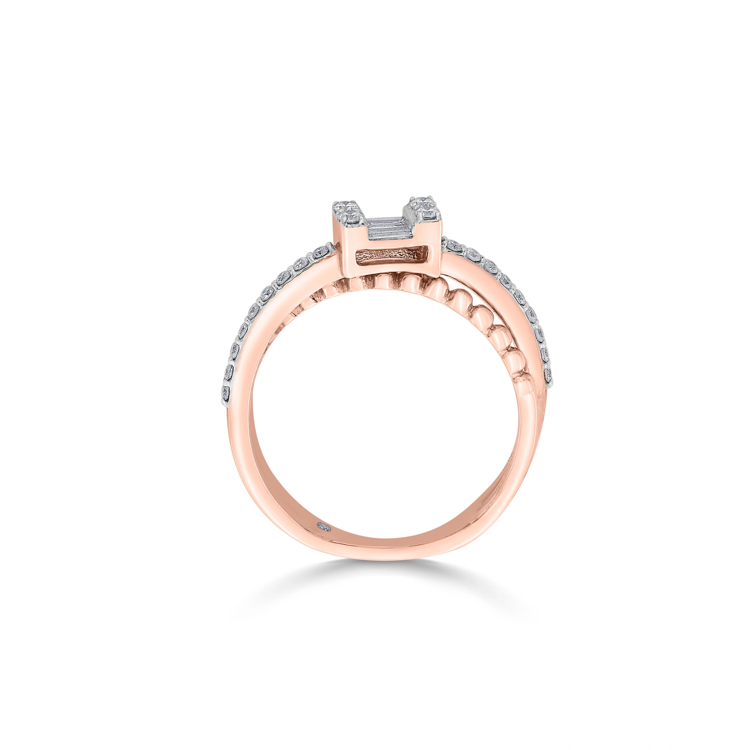 Gleam Grid Luxe Ring - Zen Diamond India
