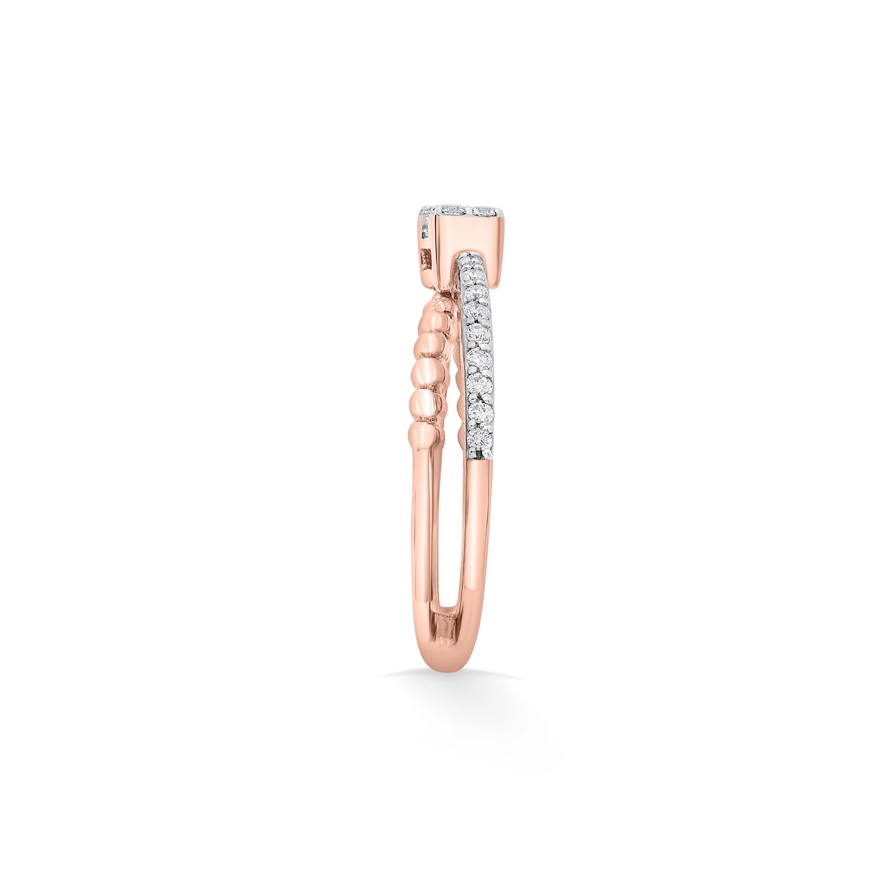Gleam Grid Luxe Ring - Zen Diamond India