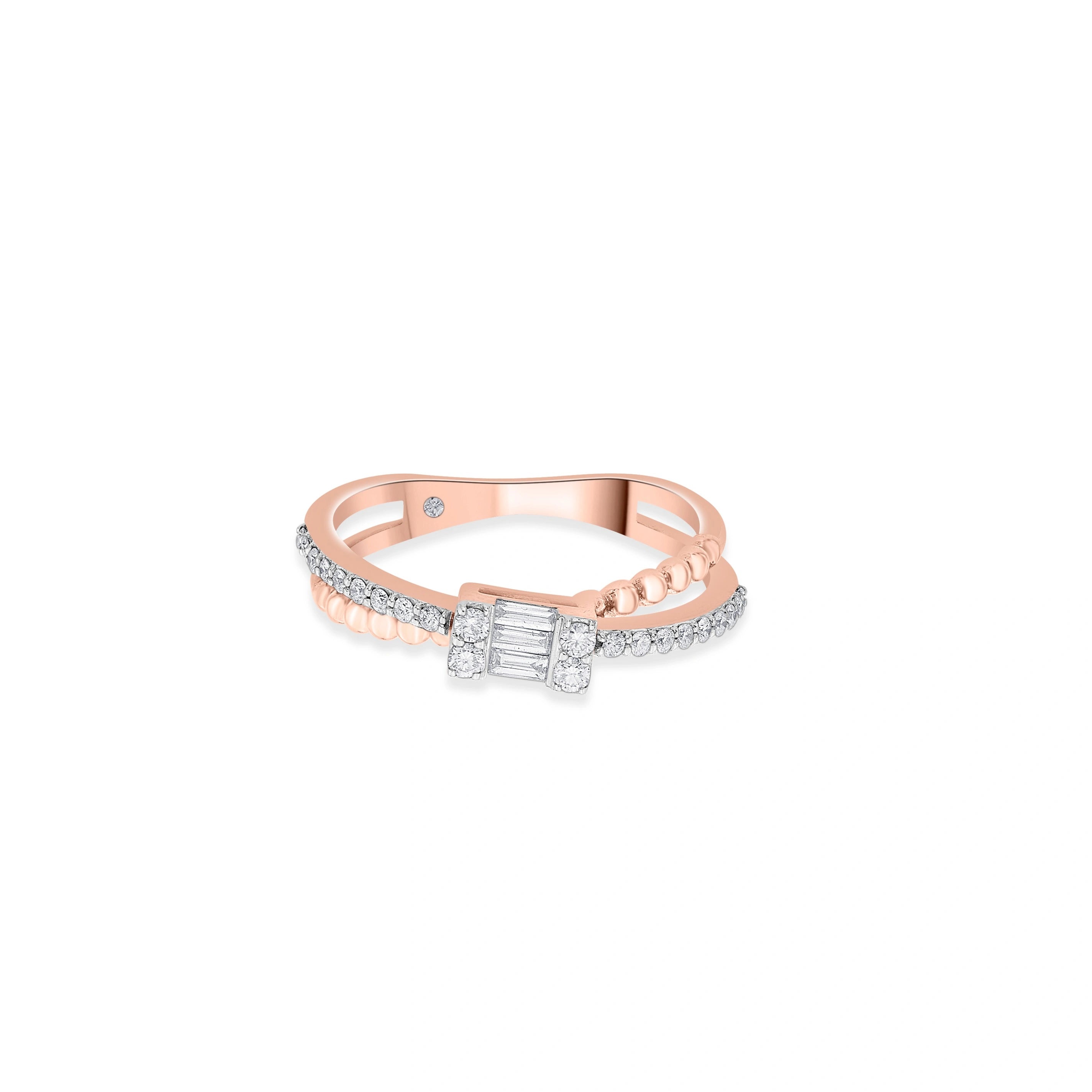 Gleam Grid Luxe Ring - Zen Diamond India