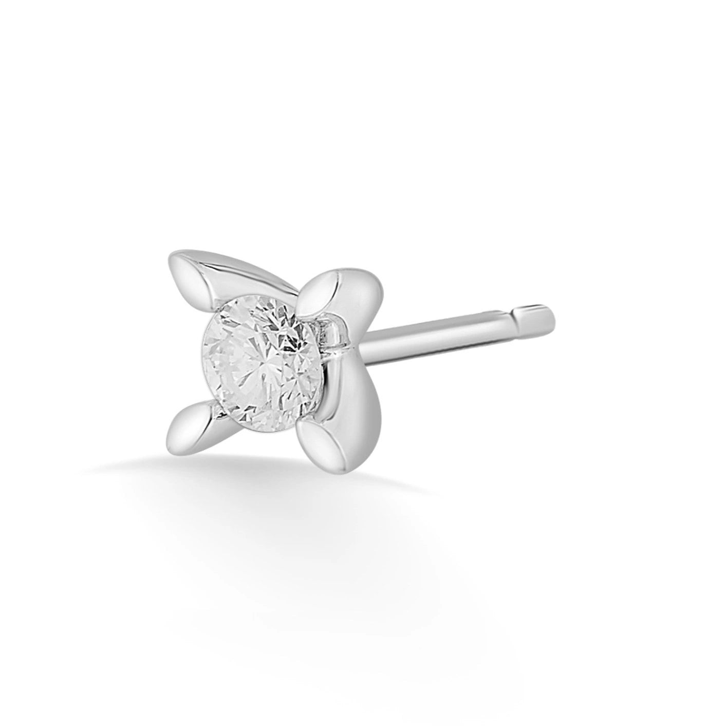 Solitaire PetalShine Spark Studs - Zen Diamond India