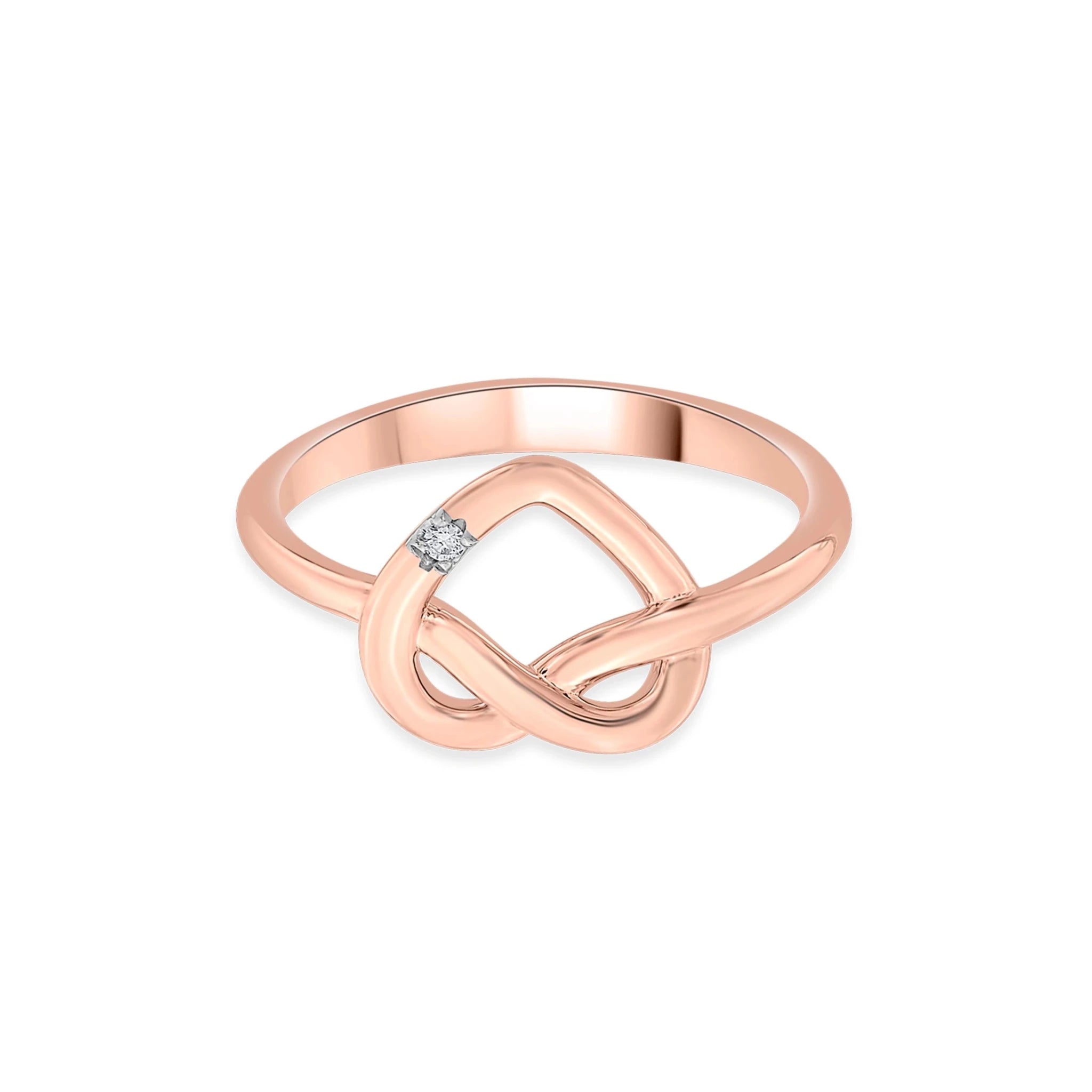 Eternal Knot Diamond Ring - Zen Diamond India