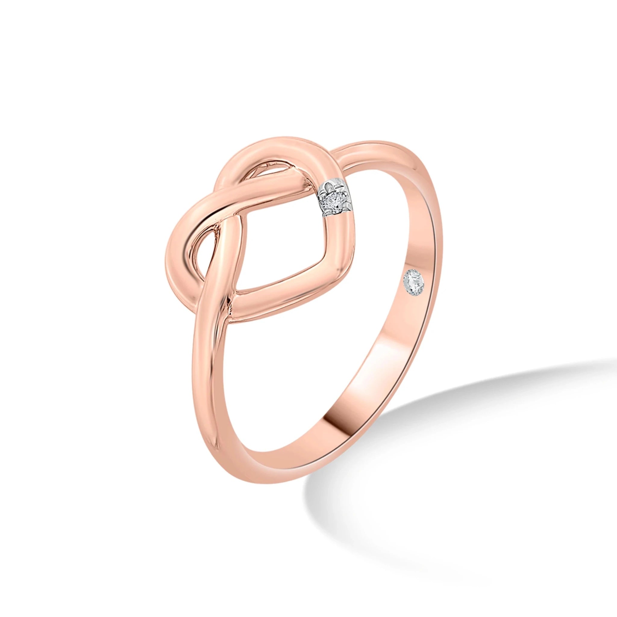 Eternal Knot Diamond Ring - Zen Diamond India