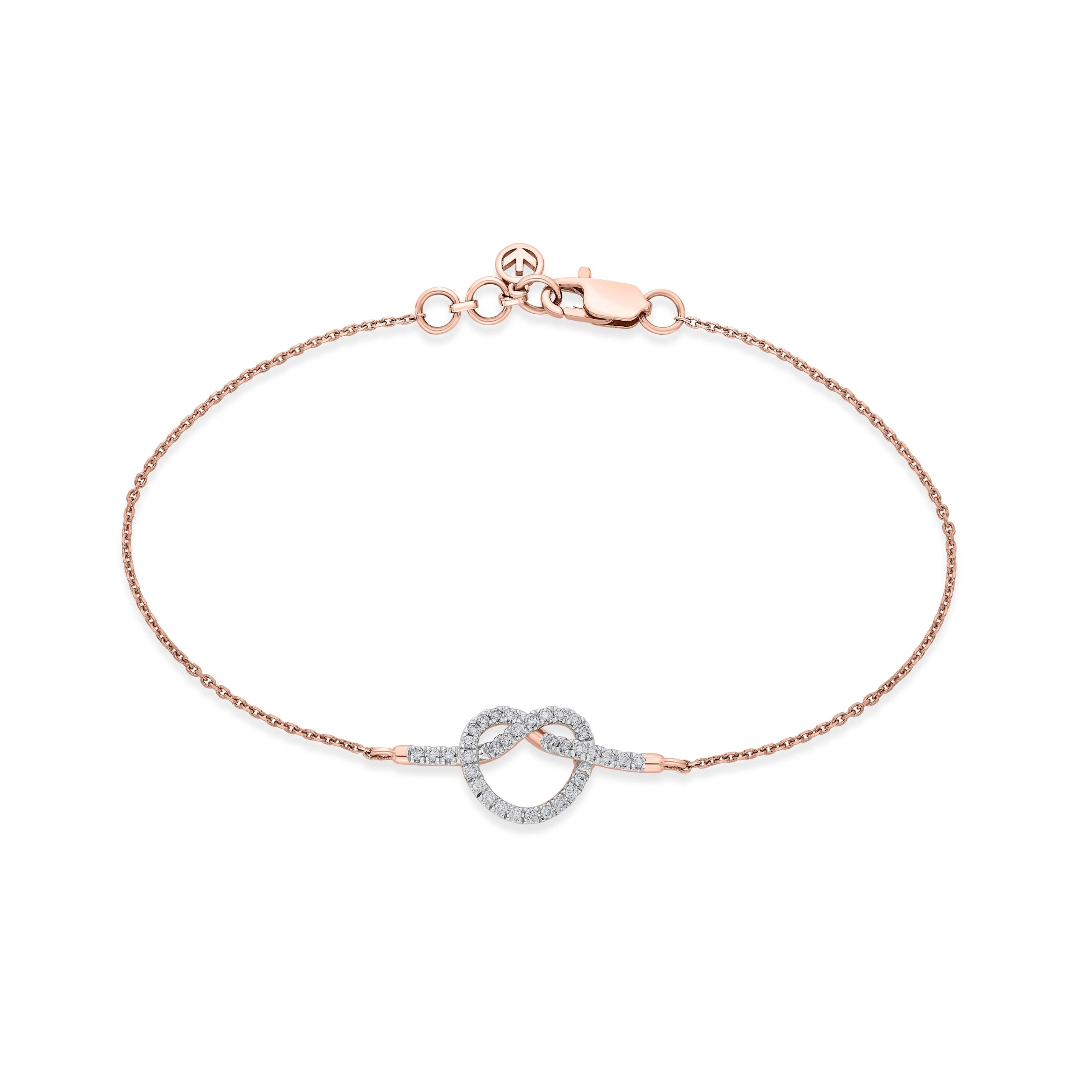 Love Knot Forever Linked Spark Bracelet - Zen Diamond India
