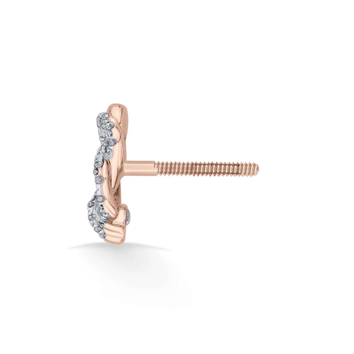 Love Knot Sparkle Knot Studs - Zen Diamond India