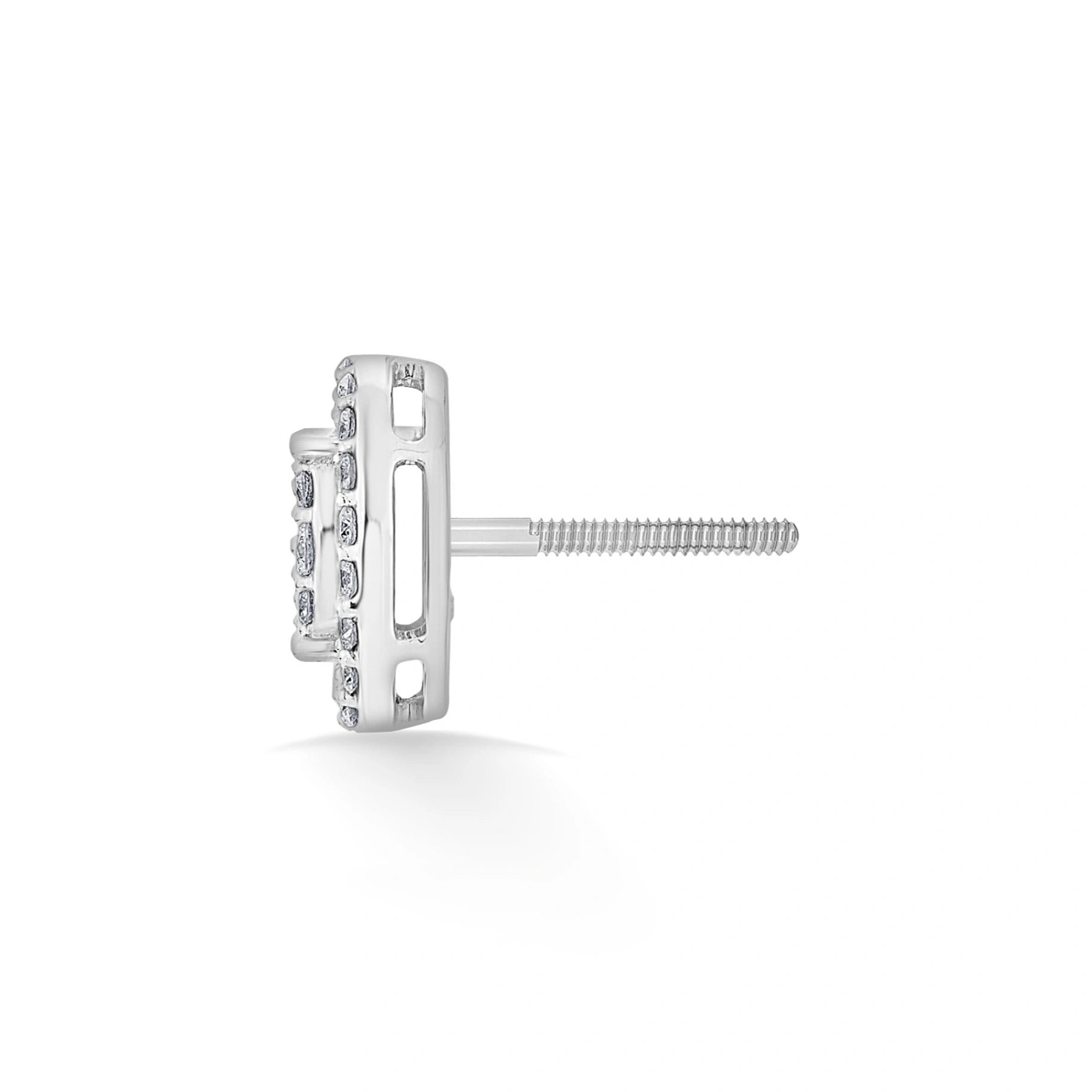 Sassy Oval Spark Halo Earrings - Zen Diamond India