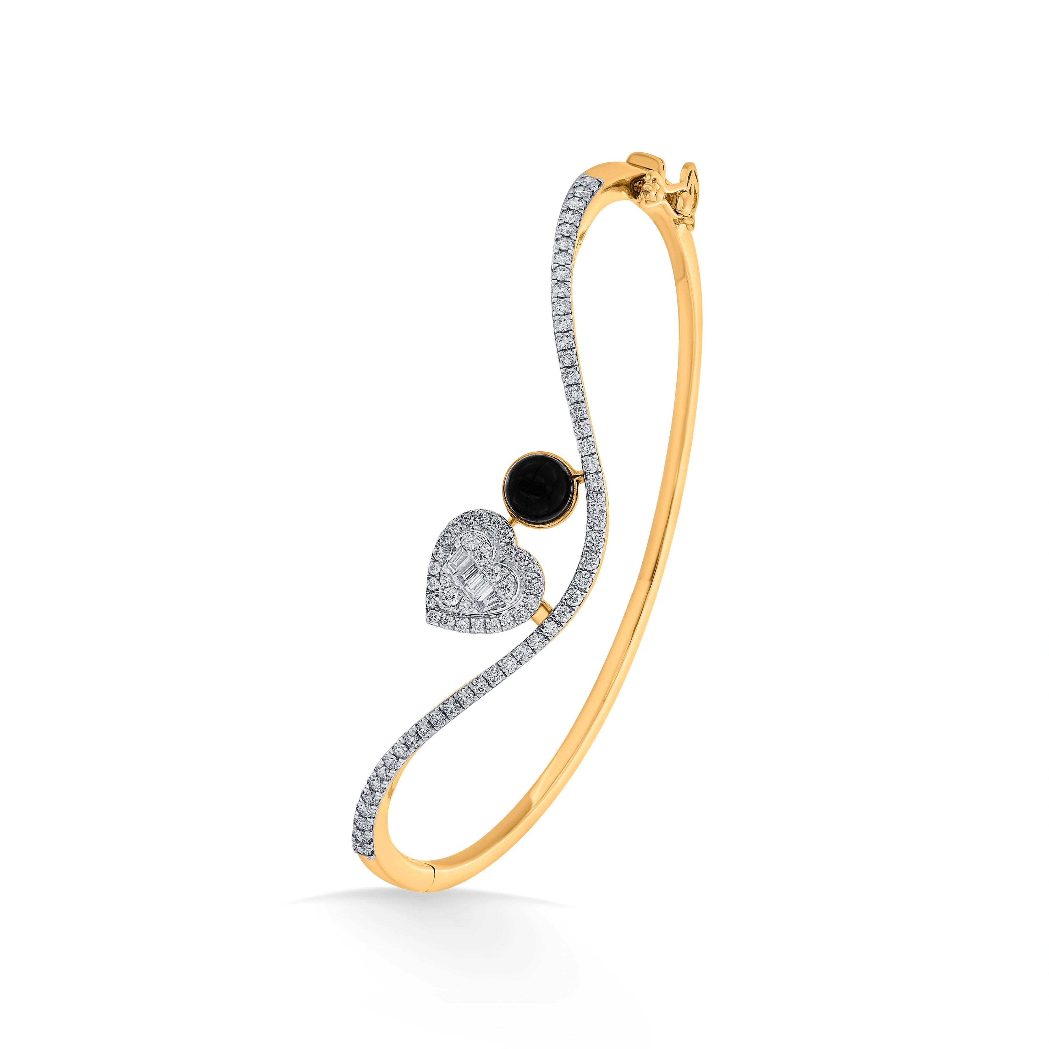 Kismet Midnight Heartbeat Bracelet - Zen Diamond India
