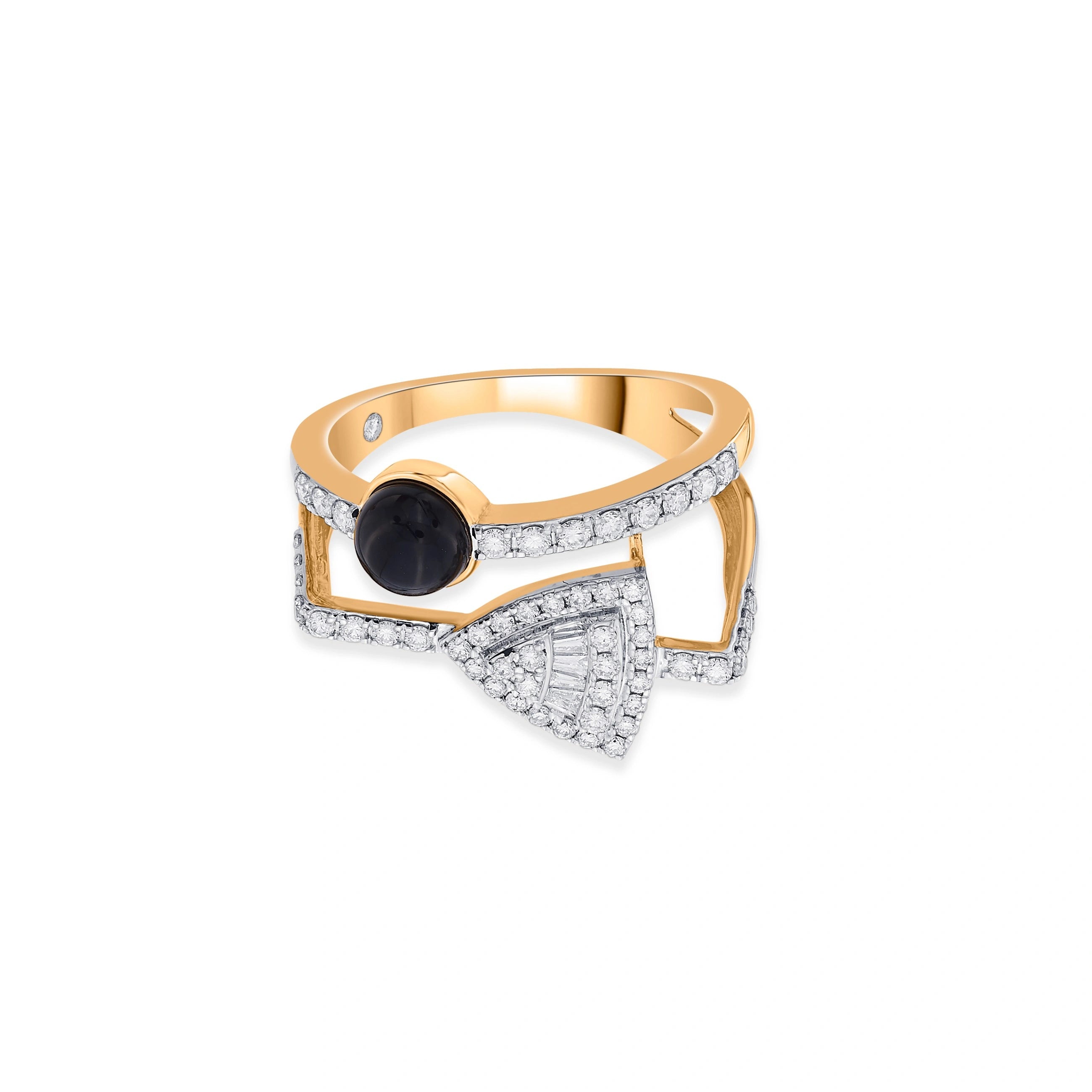 Kismet Noir Arcadia Ring - Zen Diamond India