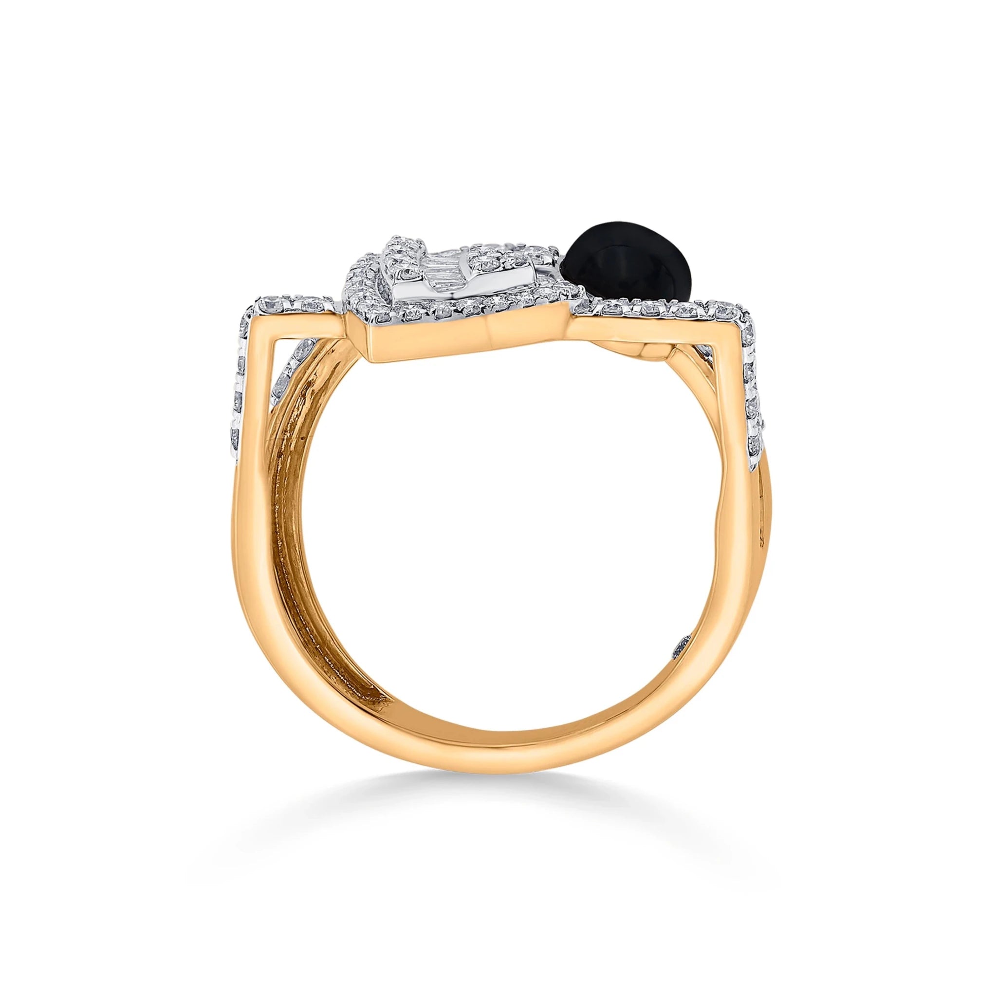 Kismet Noir Arcadia Ring - Zen Diamond India