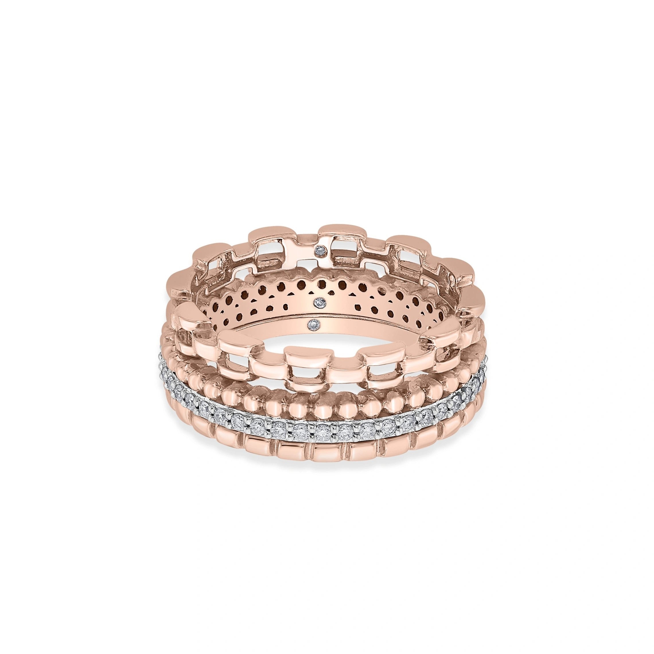 Boujee Royale Diamond Fortress Ring - Zen Diamond India