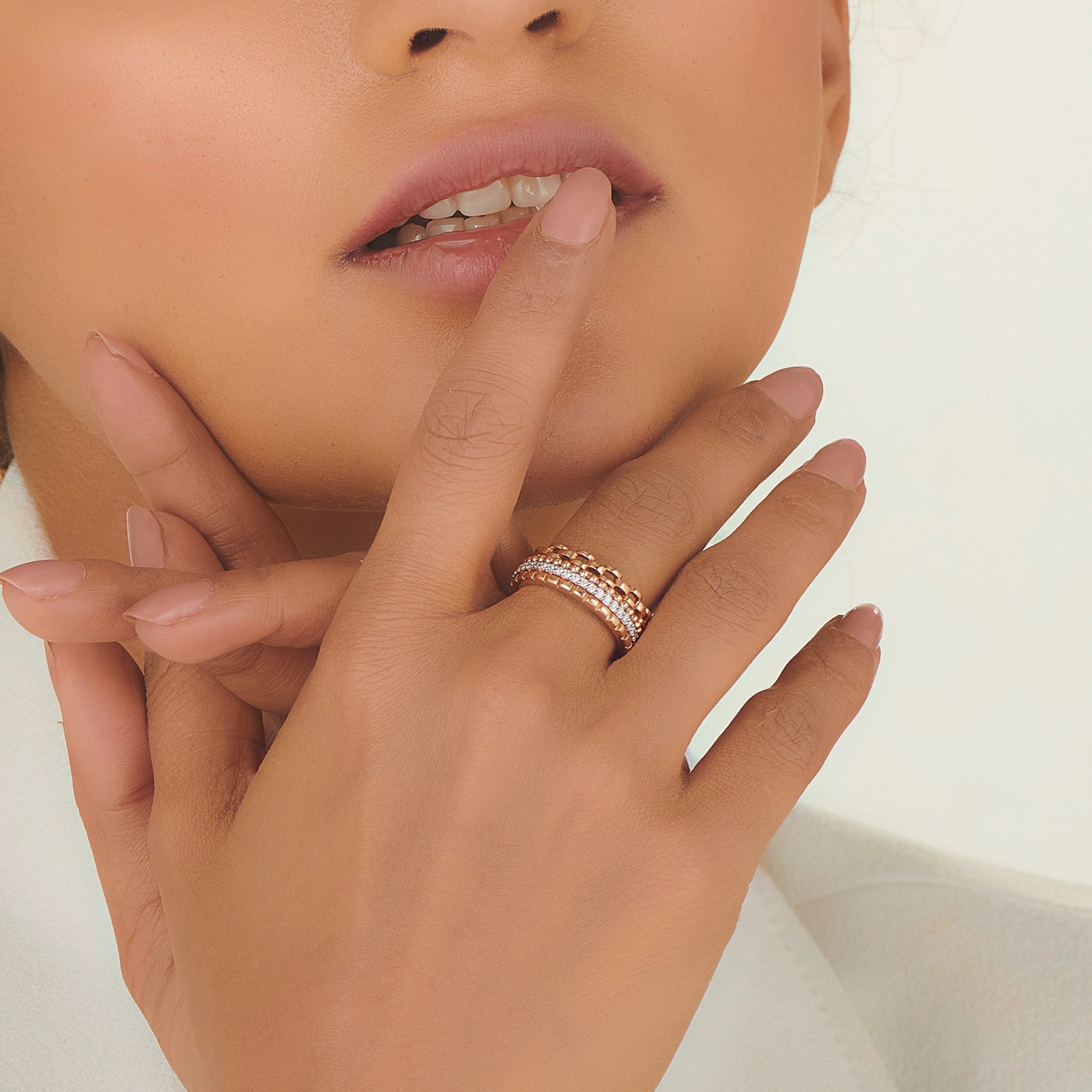 Boujee Royale Diamond Fortress Ring - Zen Diamond India