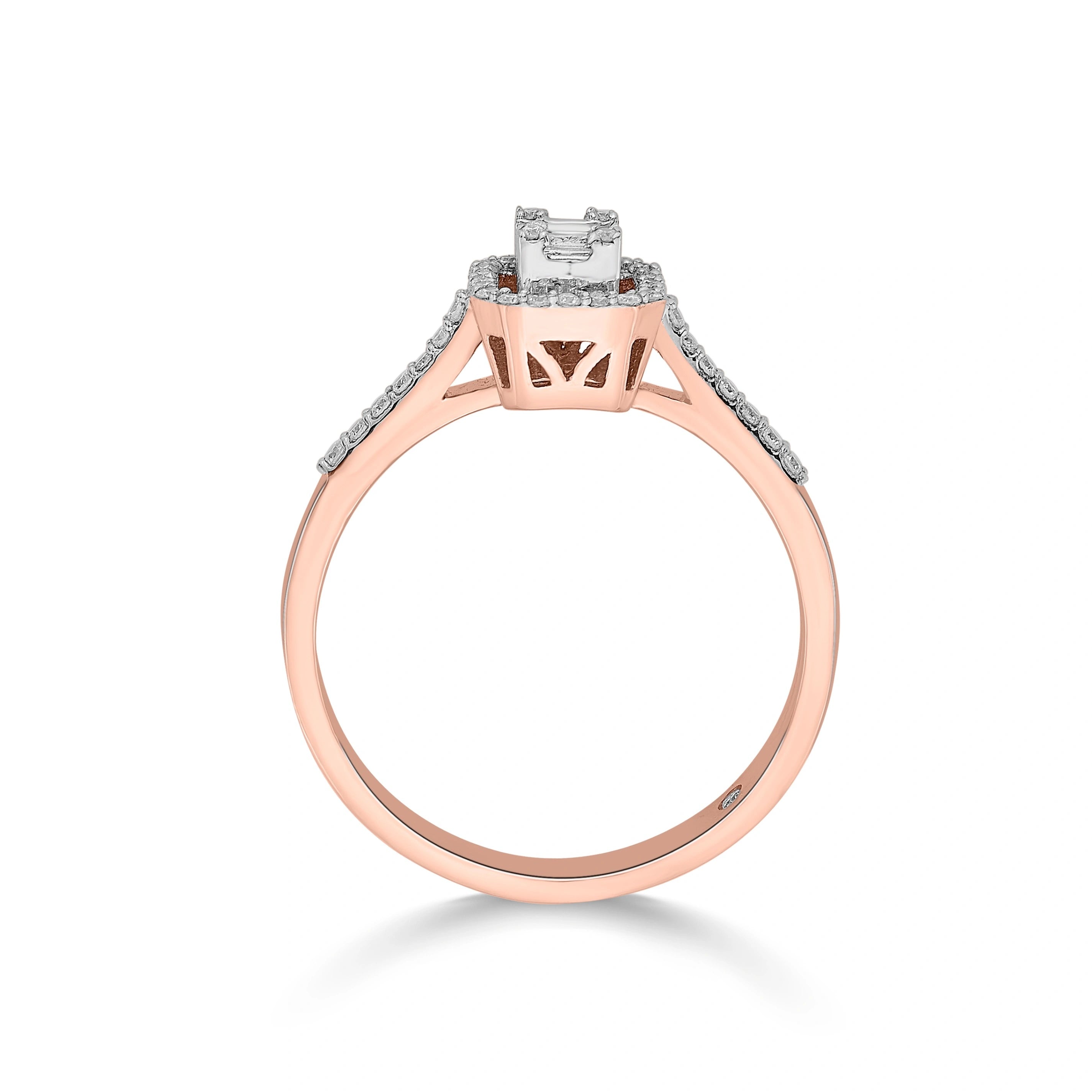 Luminous Halo Fusion Ring - Zen Diamond India