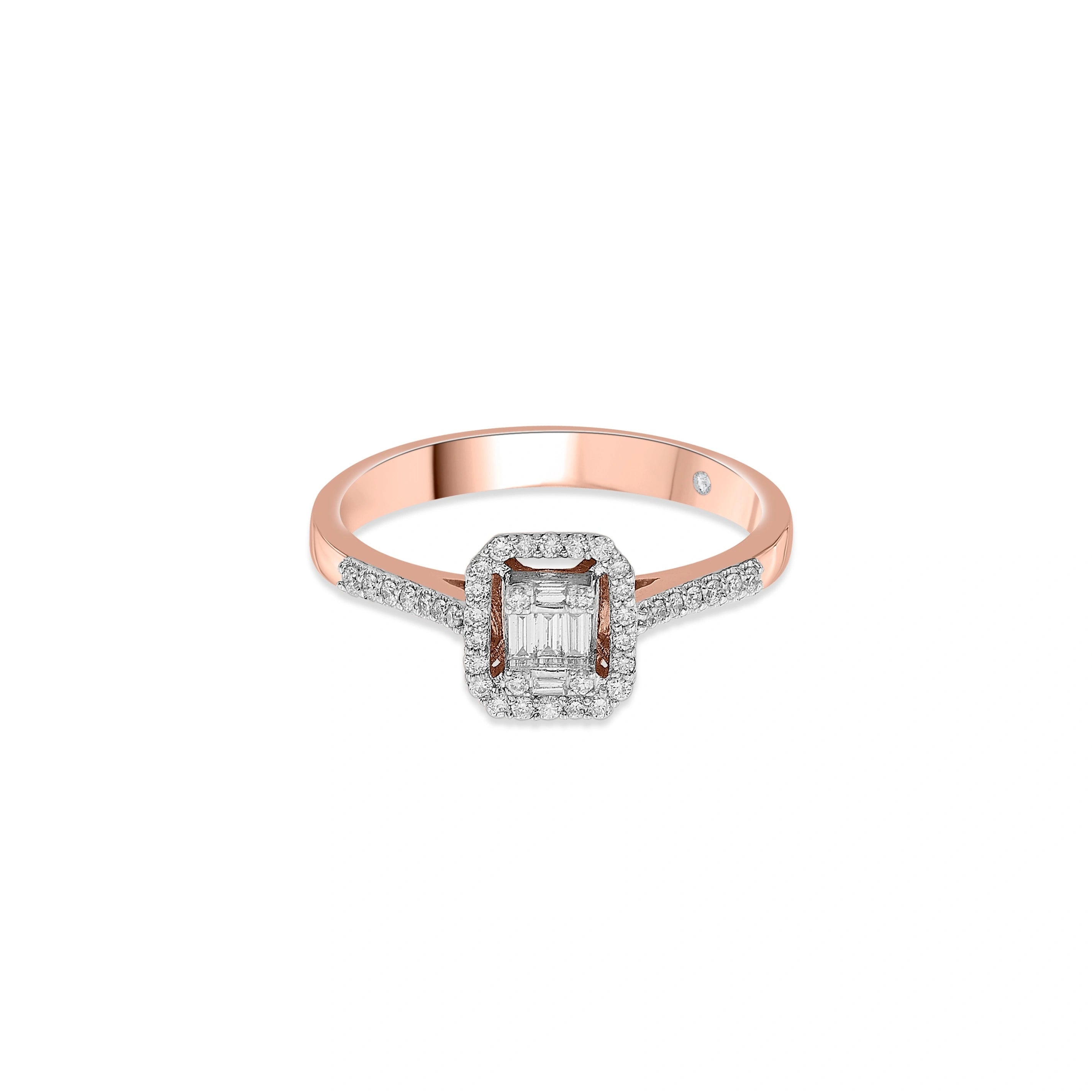 Luminous Halo Fusion Ring - Zen Diamond India