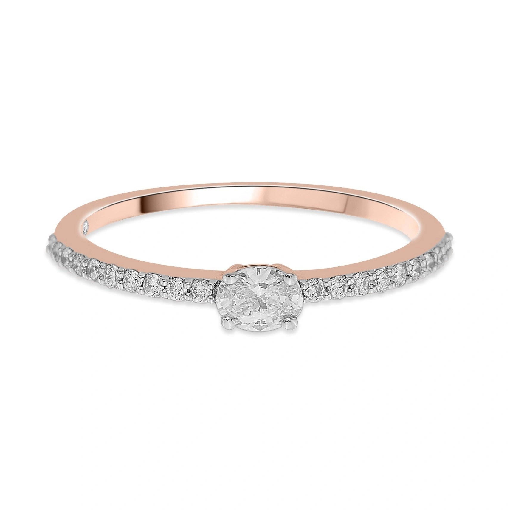 Zen Pirlanta Elipse Elegance Ring - Zen Diamond India
