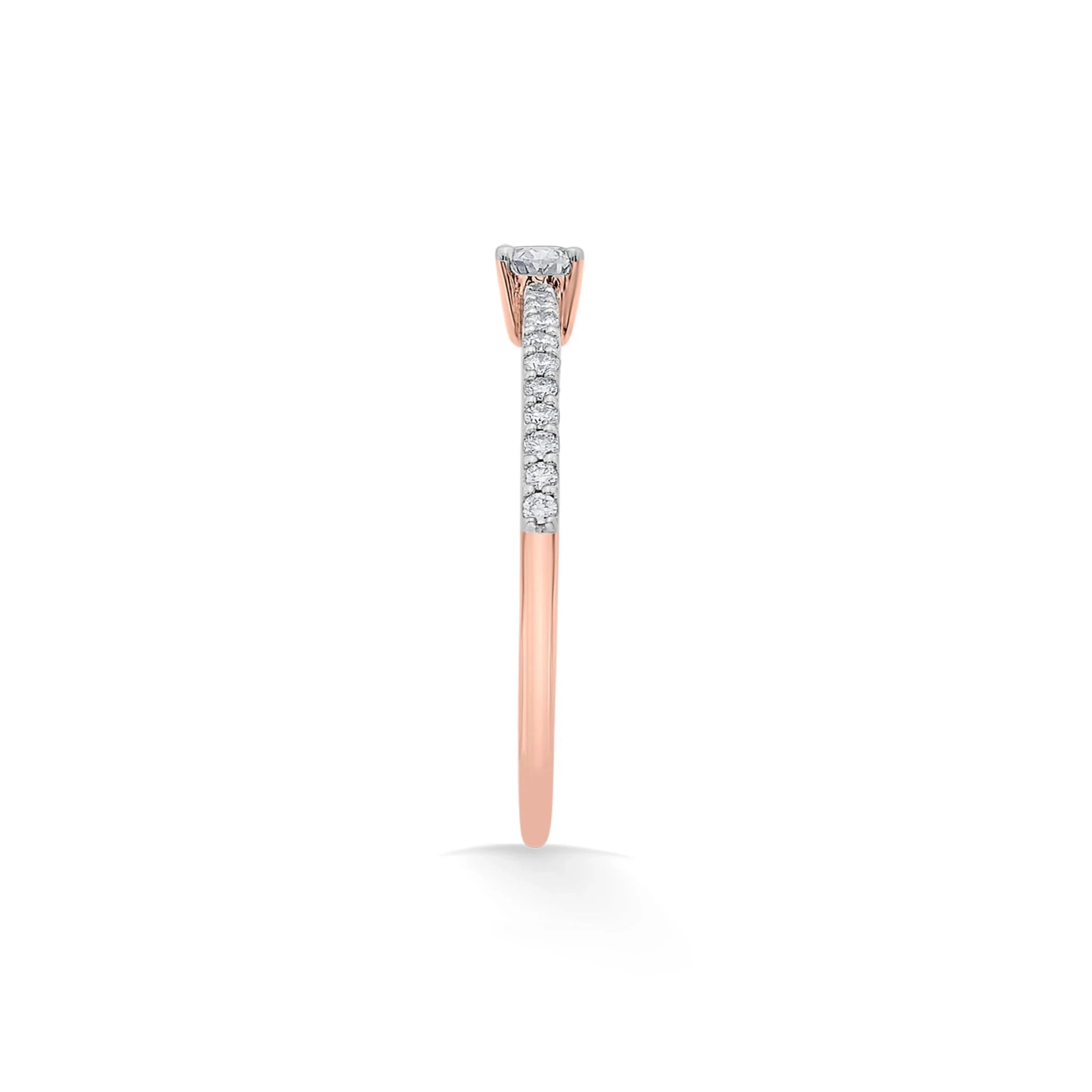Solitaire Elipse Elegance Ring - Zen Diamond India