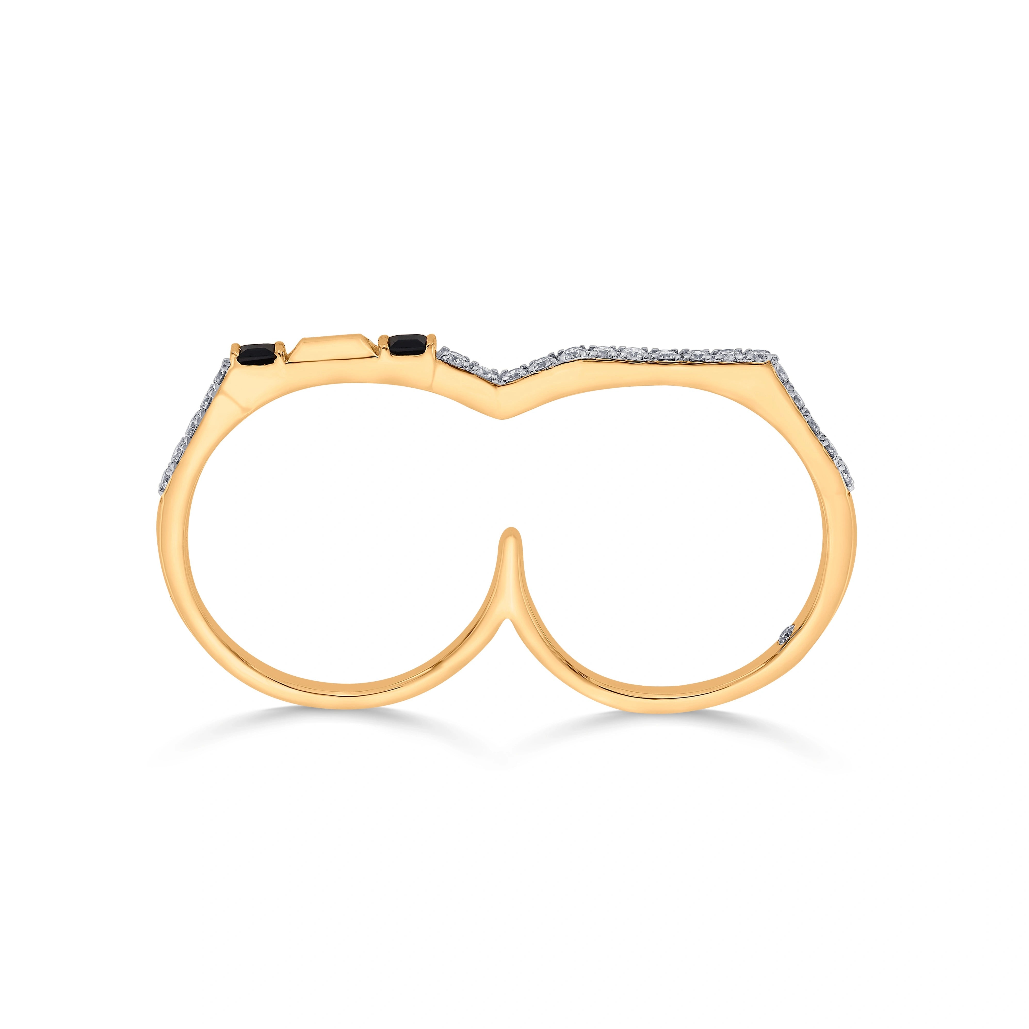 Kismet Midnight Link Dual Band Ring - Zen Diamond India