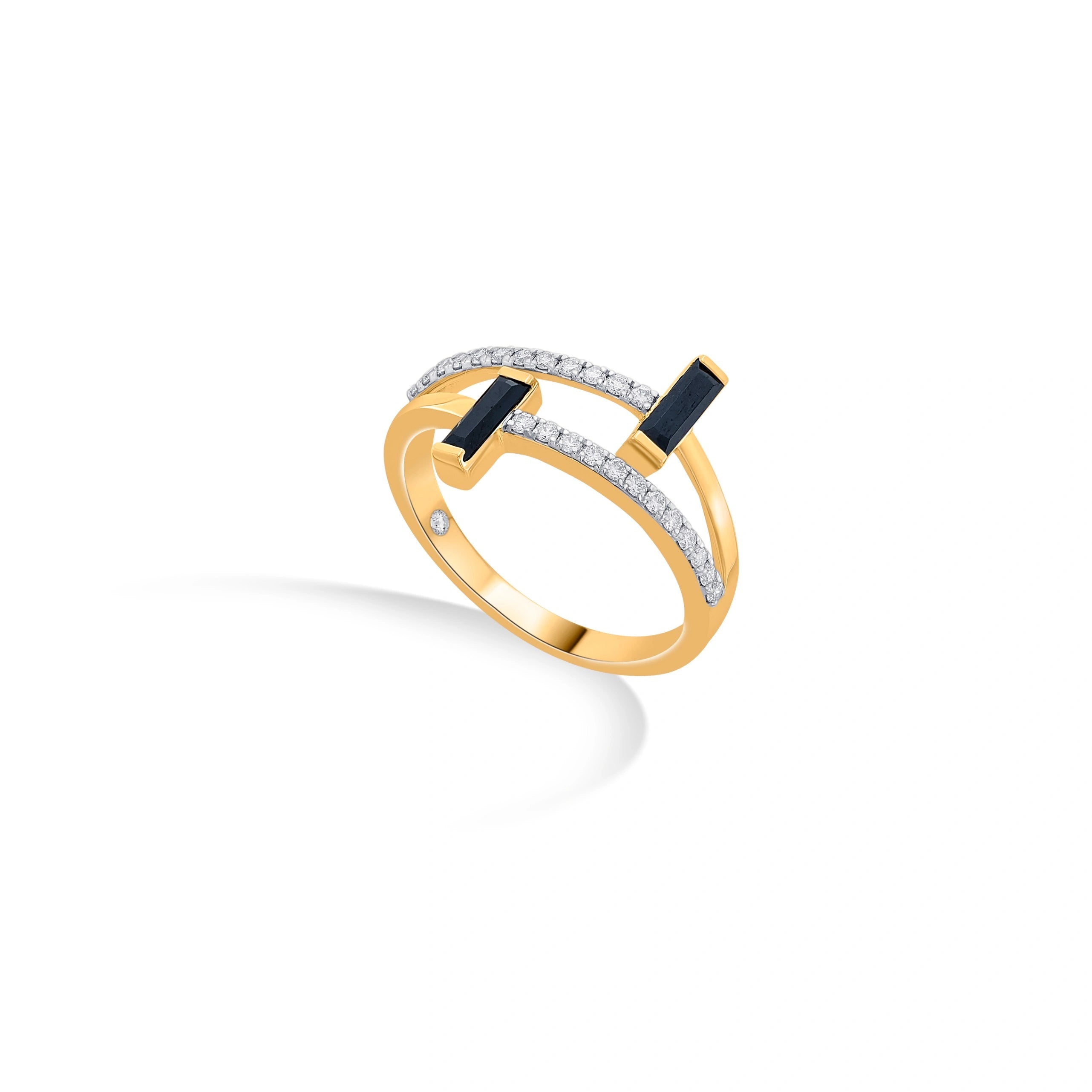 Kismet Obsidian Grace Wrap Ring - Zen Diamond India