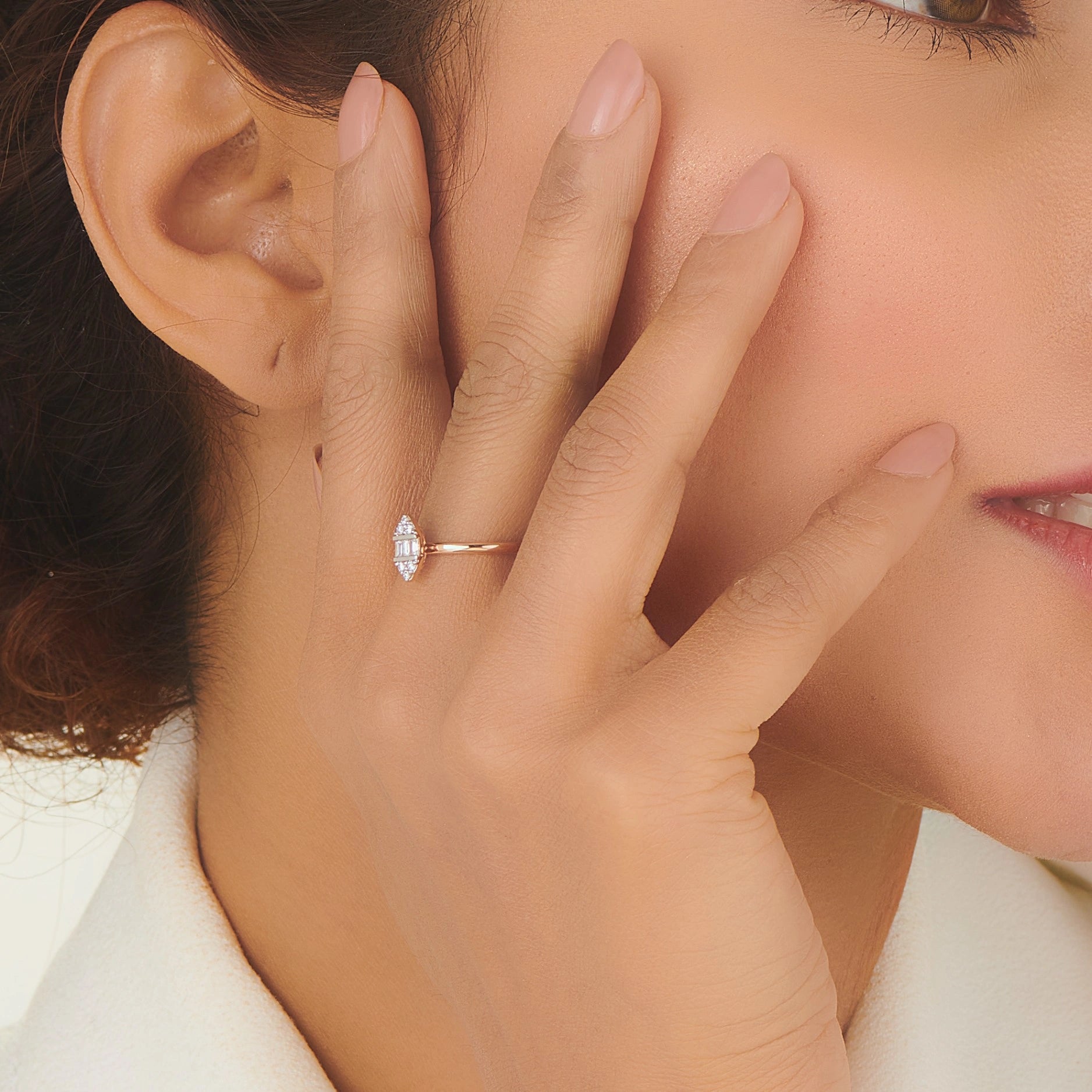 Boujee Marquise Diamond Enigma Ring - Zen Diamond India