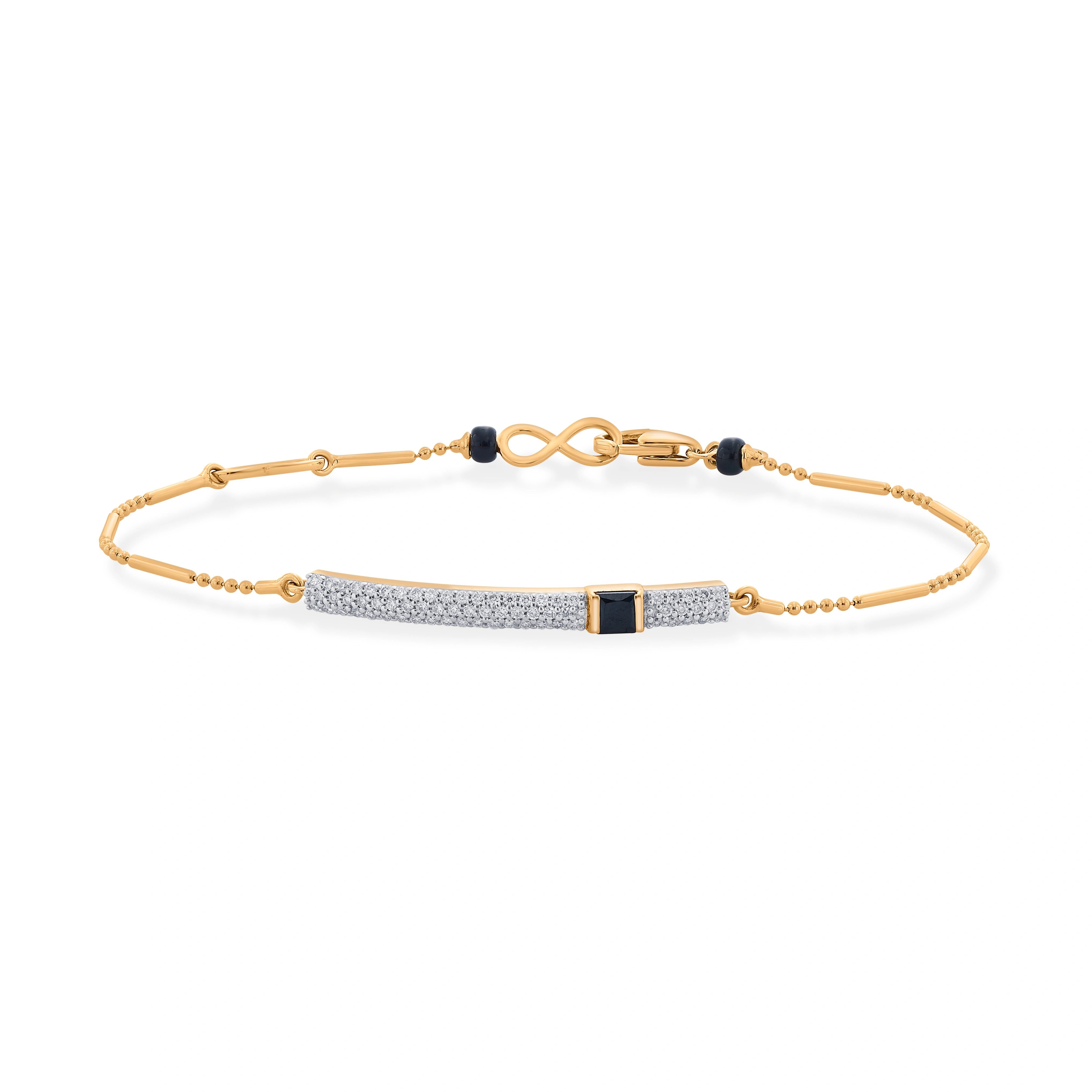 Kismet Infinity Pulse Bracelet - Zen Diamond India