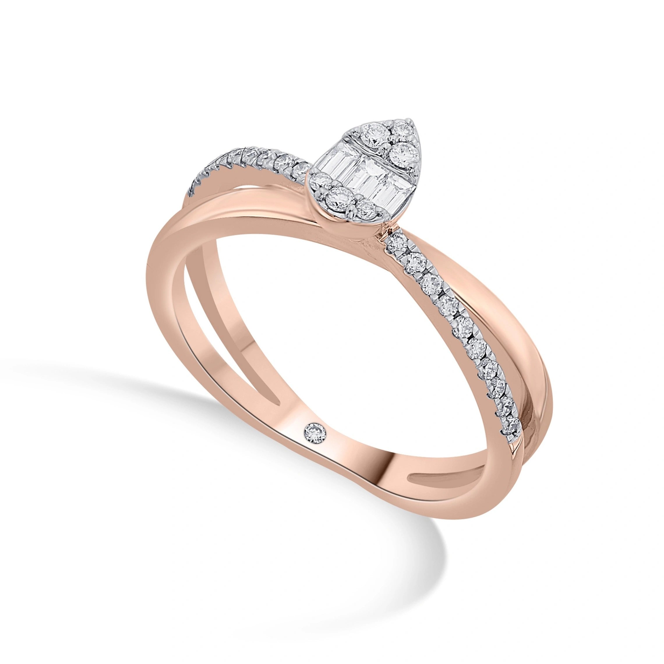 Boujee Rosé Diamond Vortex Ring