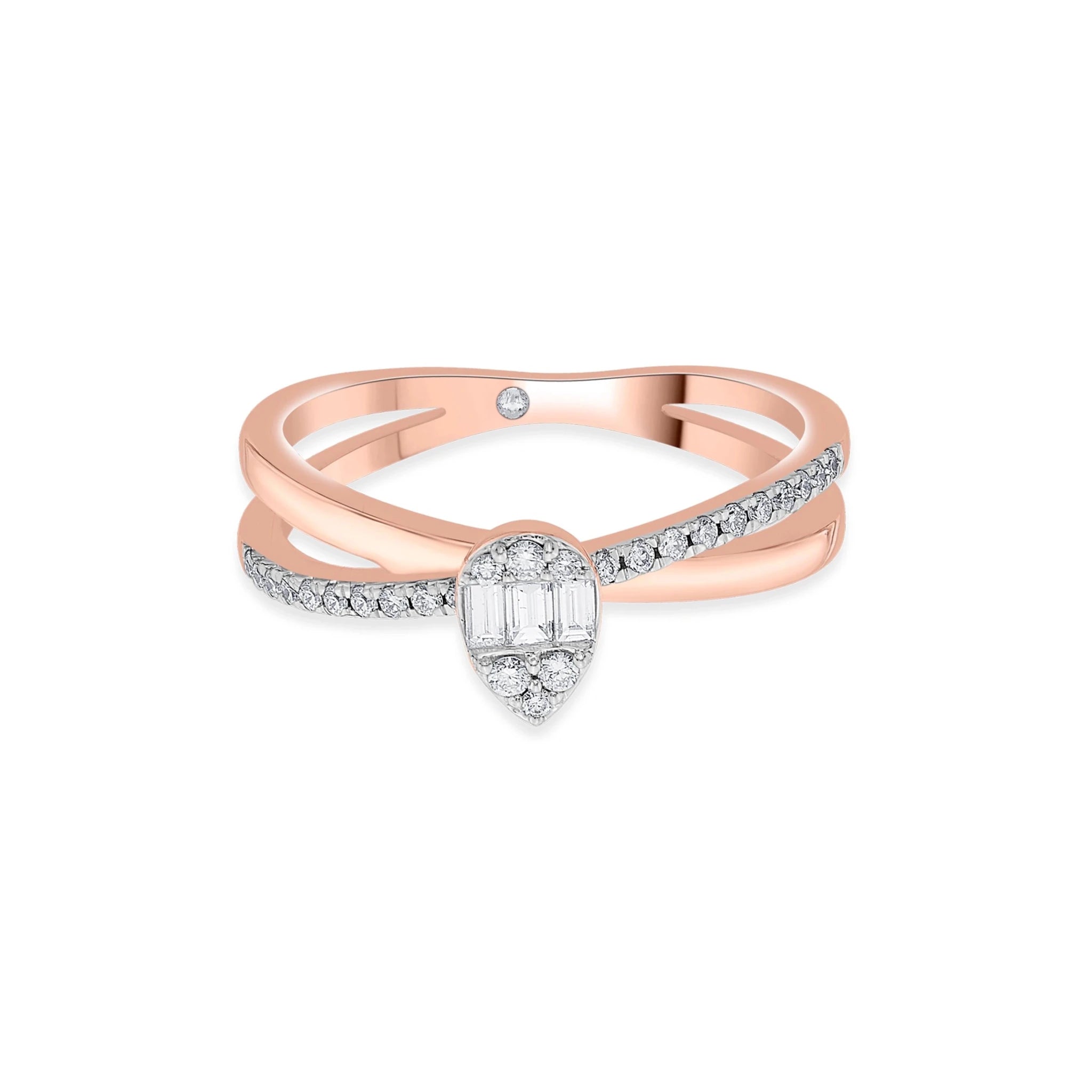 Boujee Rose Diamond Vortex Ring - Zen Diamond India