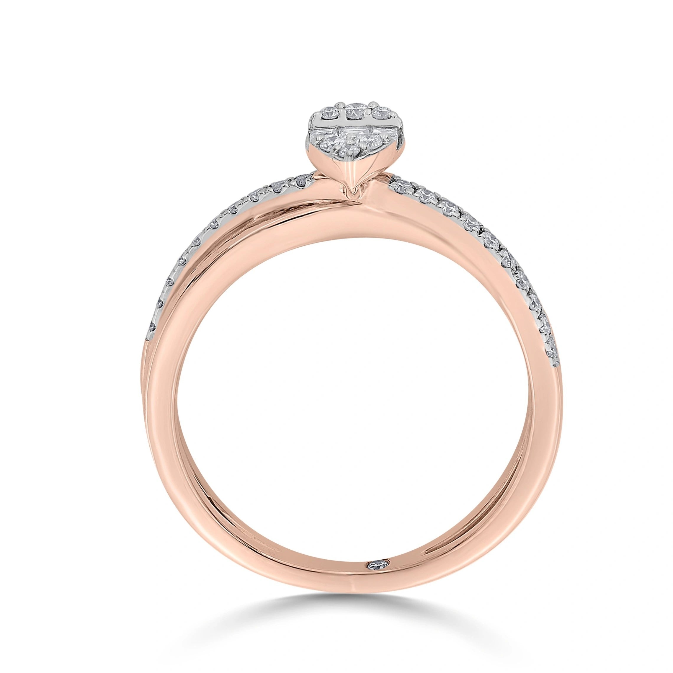 Boujee Rosé Diamond Vortex Ring