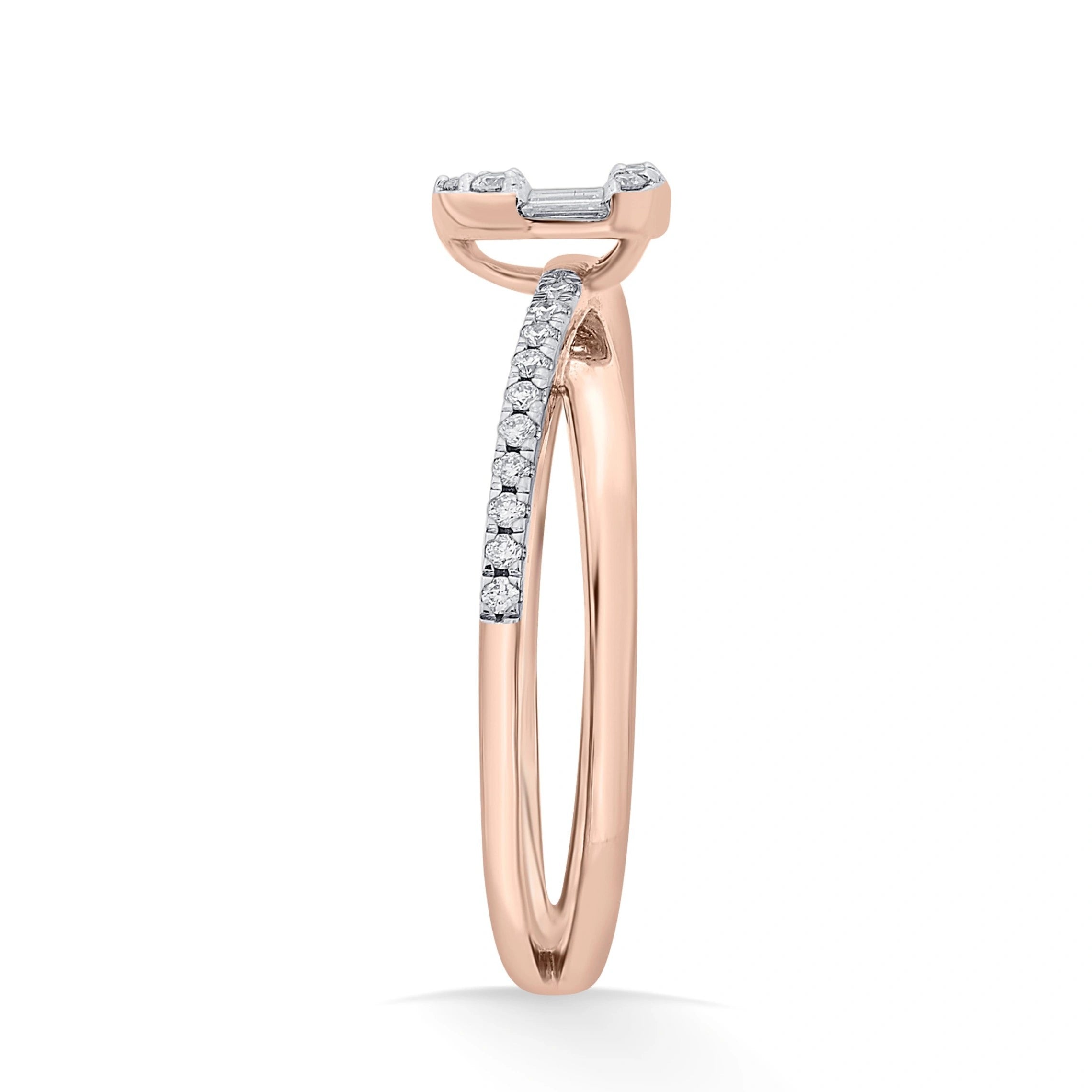 Boujee Rosé Diamond Vortex Ring