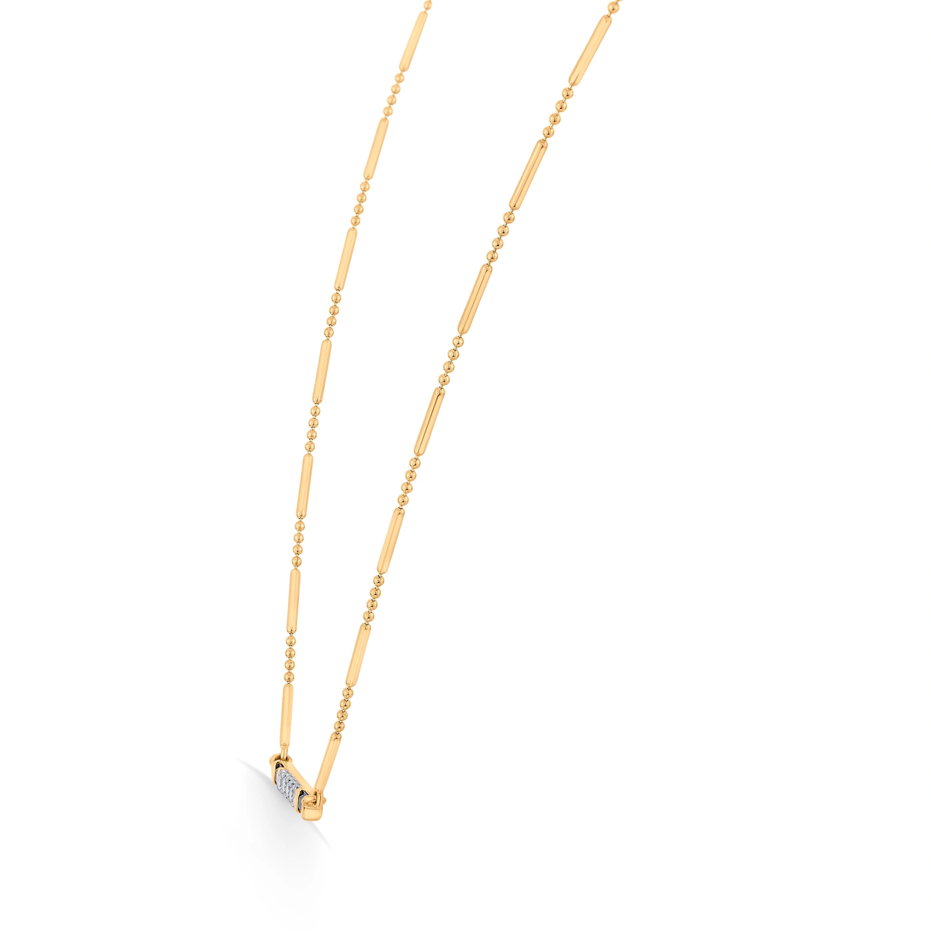 Kismet Everyday Chic Bar Necklace - Zen Diamond India