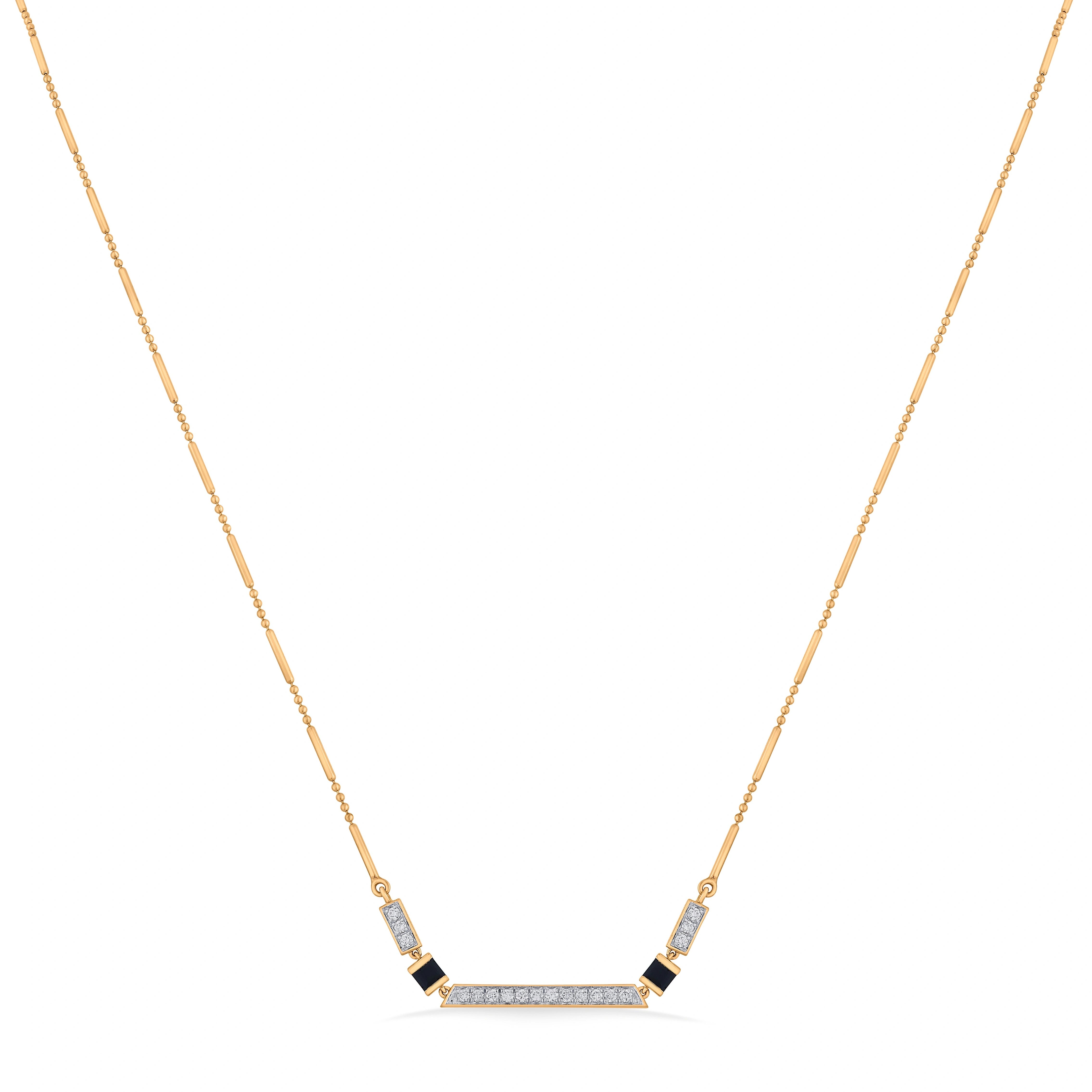 Kismet Modern Glamour Statement Necklace - Zen Diamond India