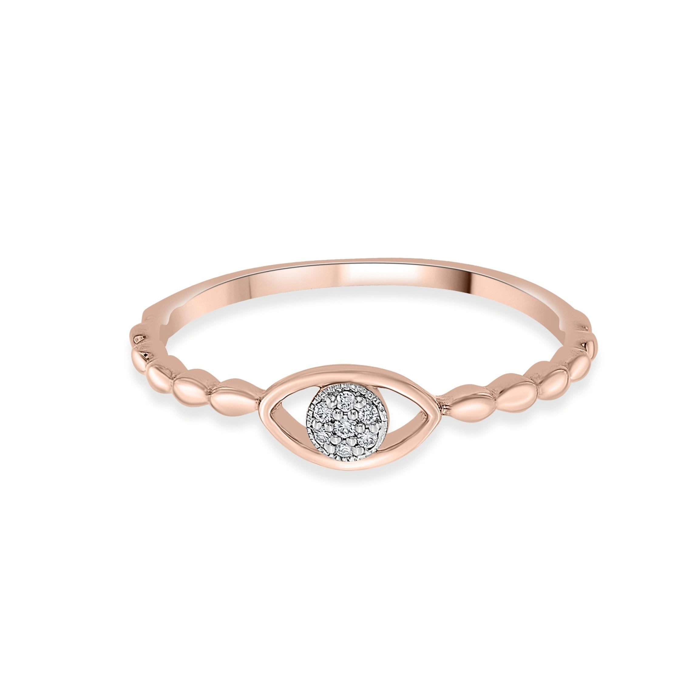 Boujee Luxe Evil Eye Spark Ring - Zen Diamond India