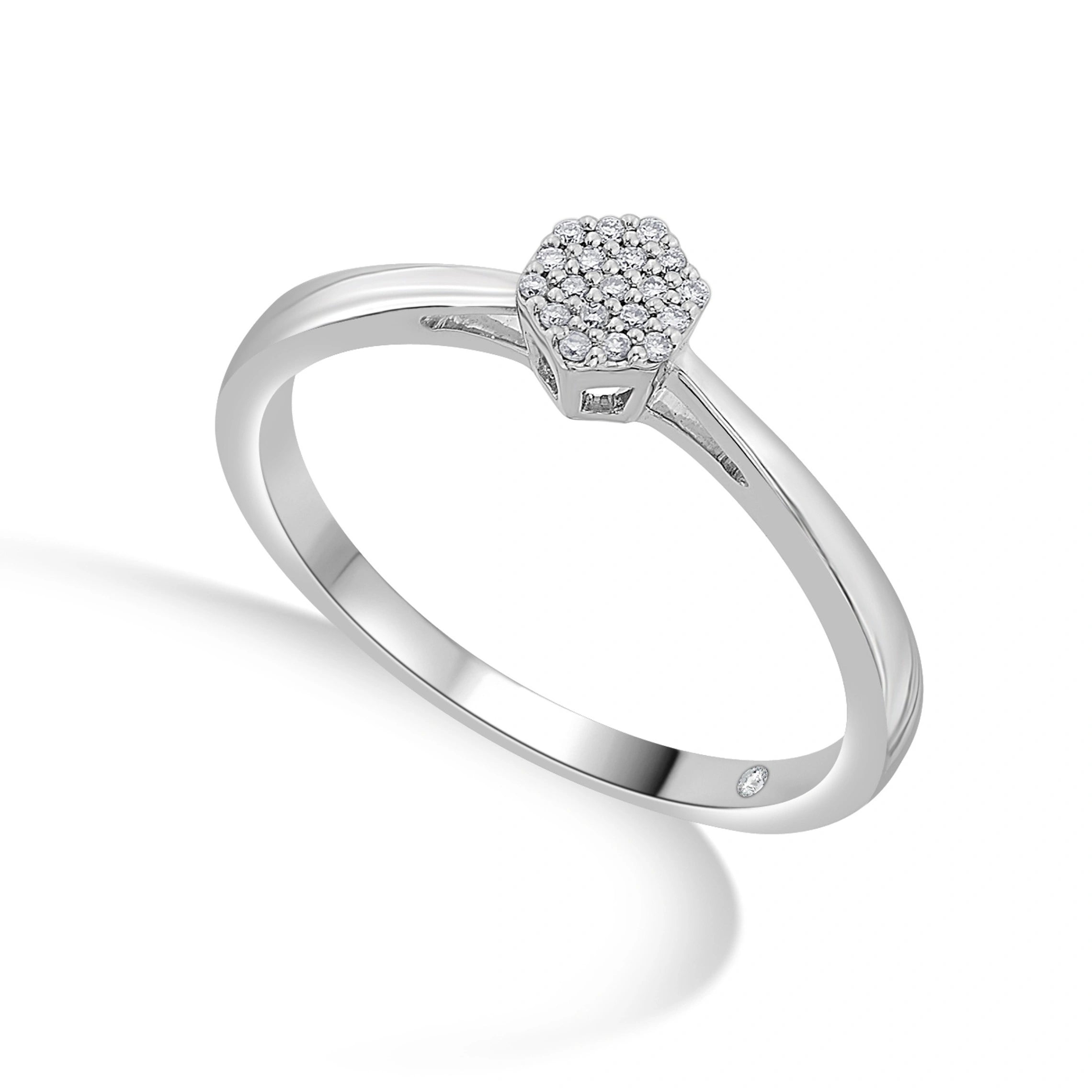 Boujee Hexa Glitz Diamond Whisper Ring