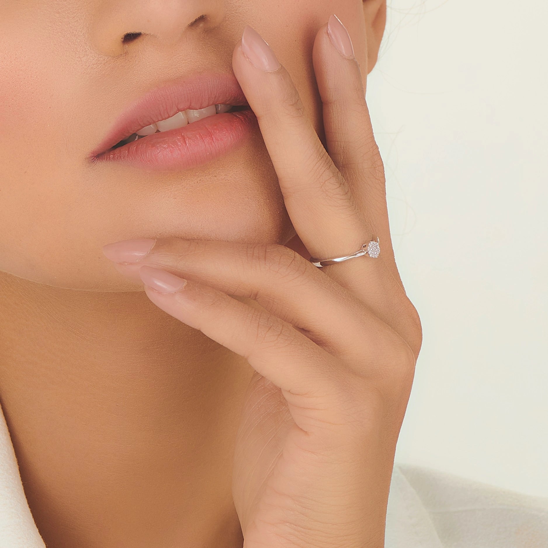 Boujee Hexa Glitz Diamond Whisper Ring - Zen Diamond India