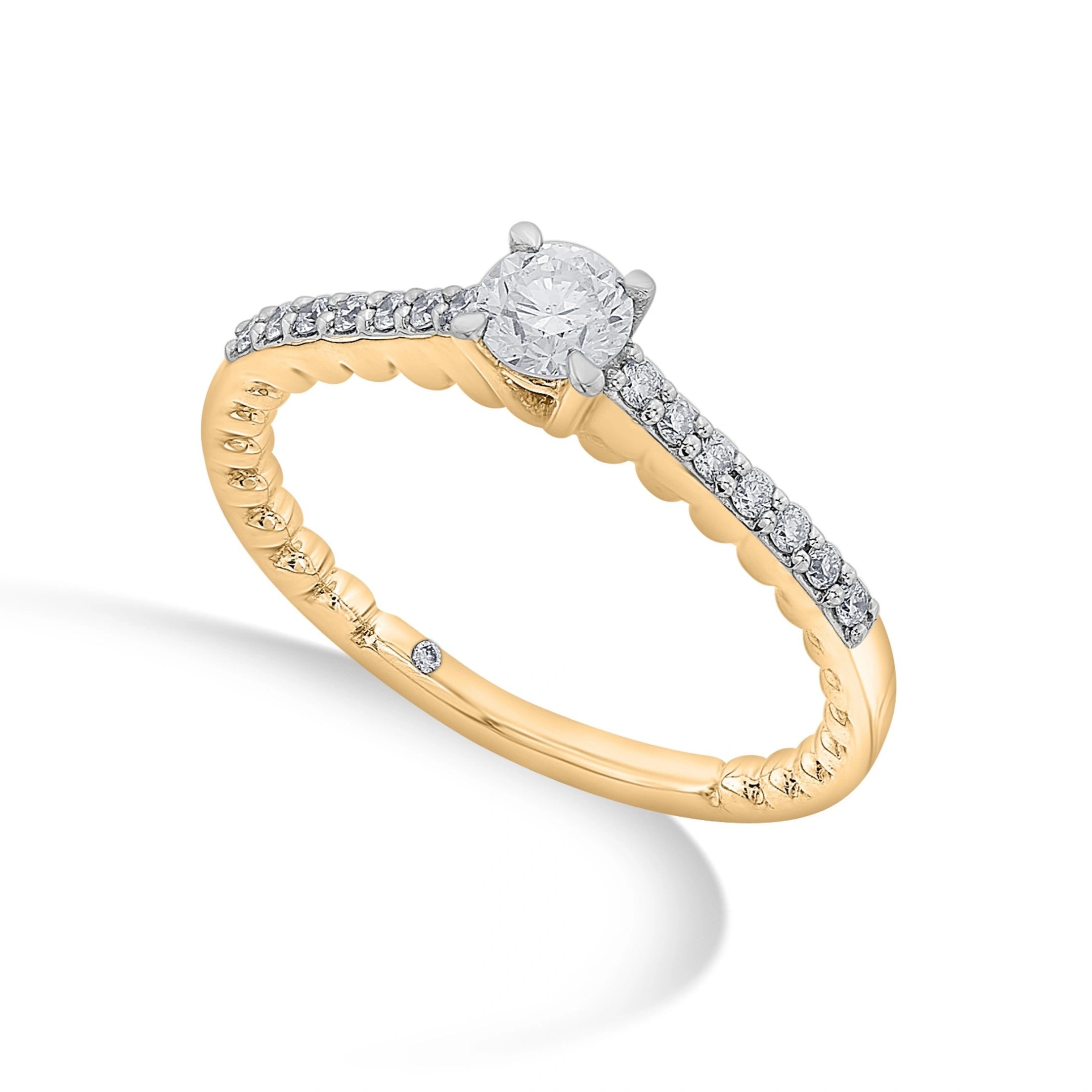 Zen Pirlanta Rope of Light Ring - Zen Diamond India