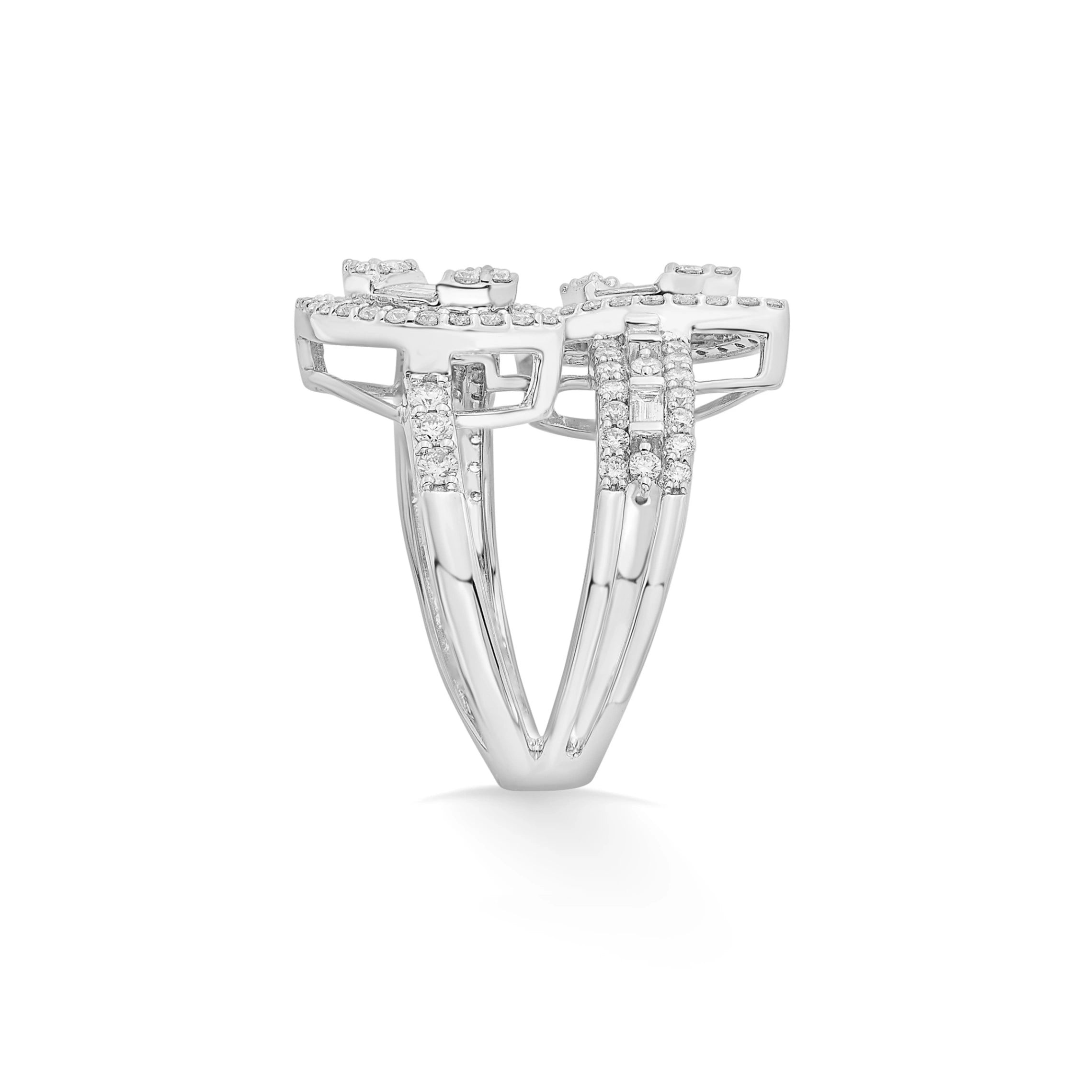 Enchante Double Marquise Baguette Ring