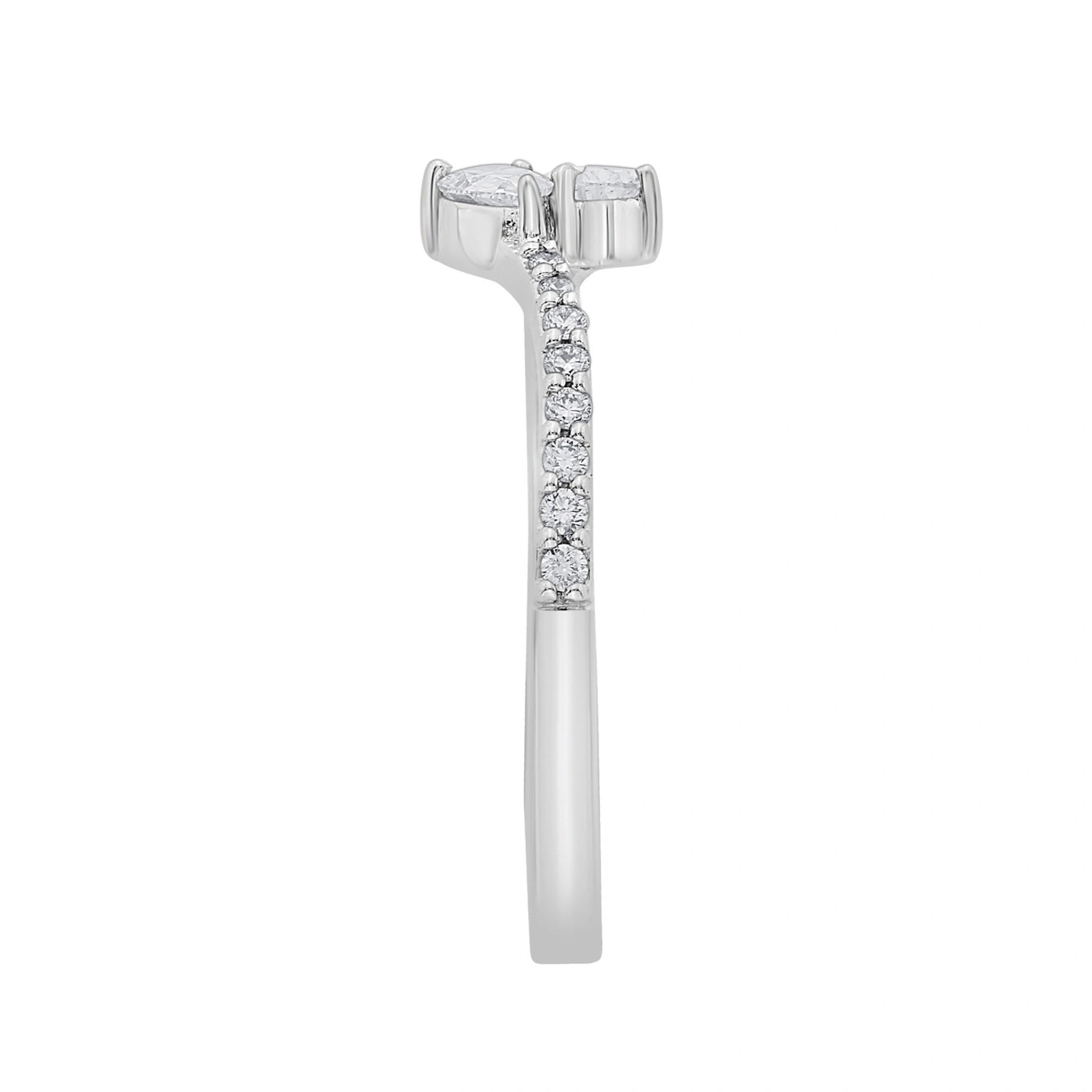 Zen Pirlanta Dewdrop Duet Ring - Zen Diamond India