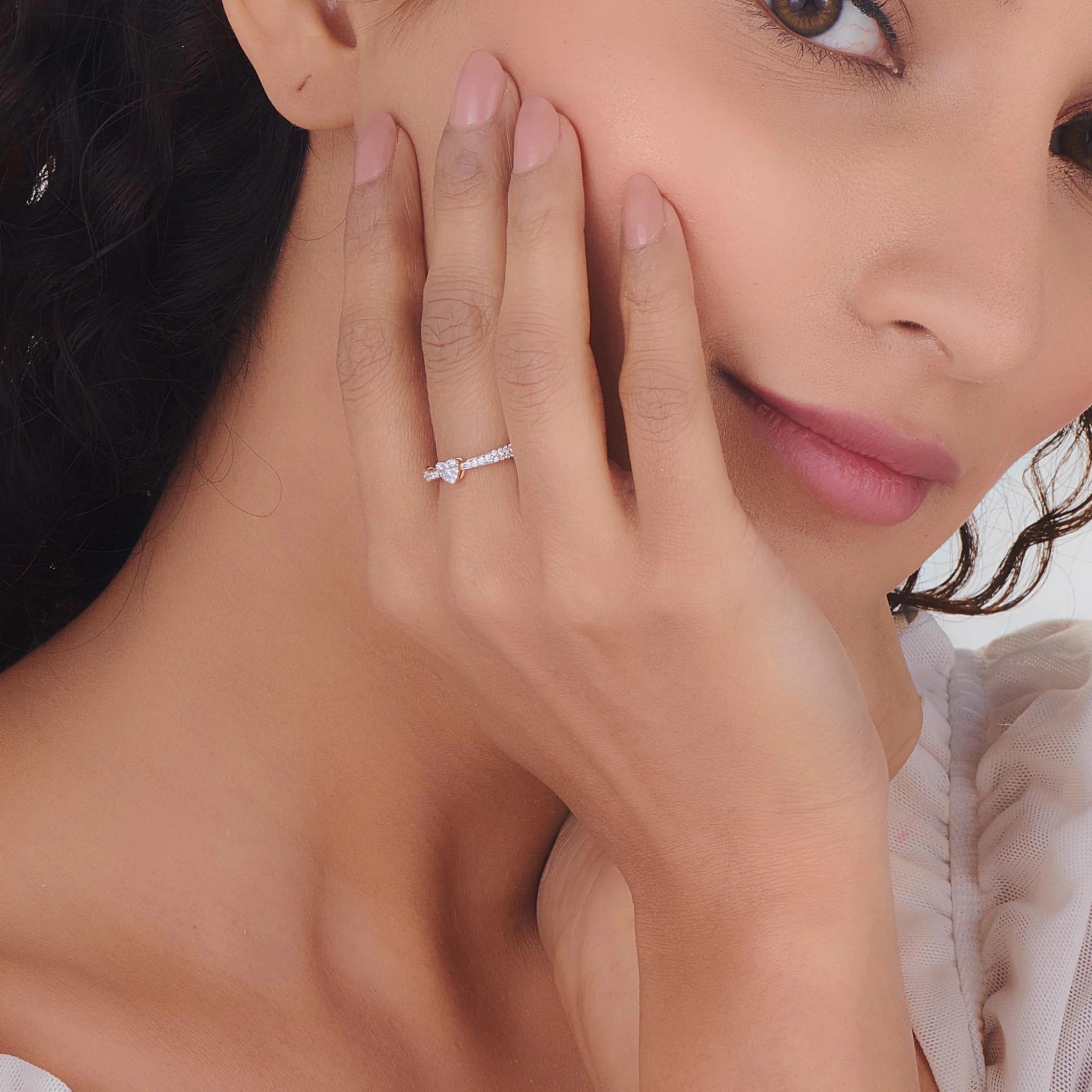 Love Knot Forever Spark Heart Ring - Zen Diamond India