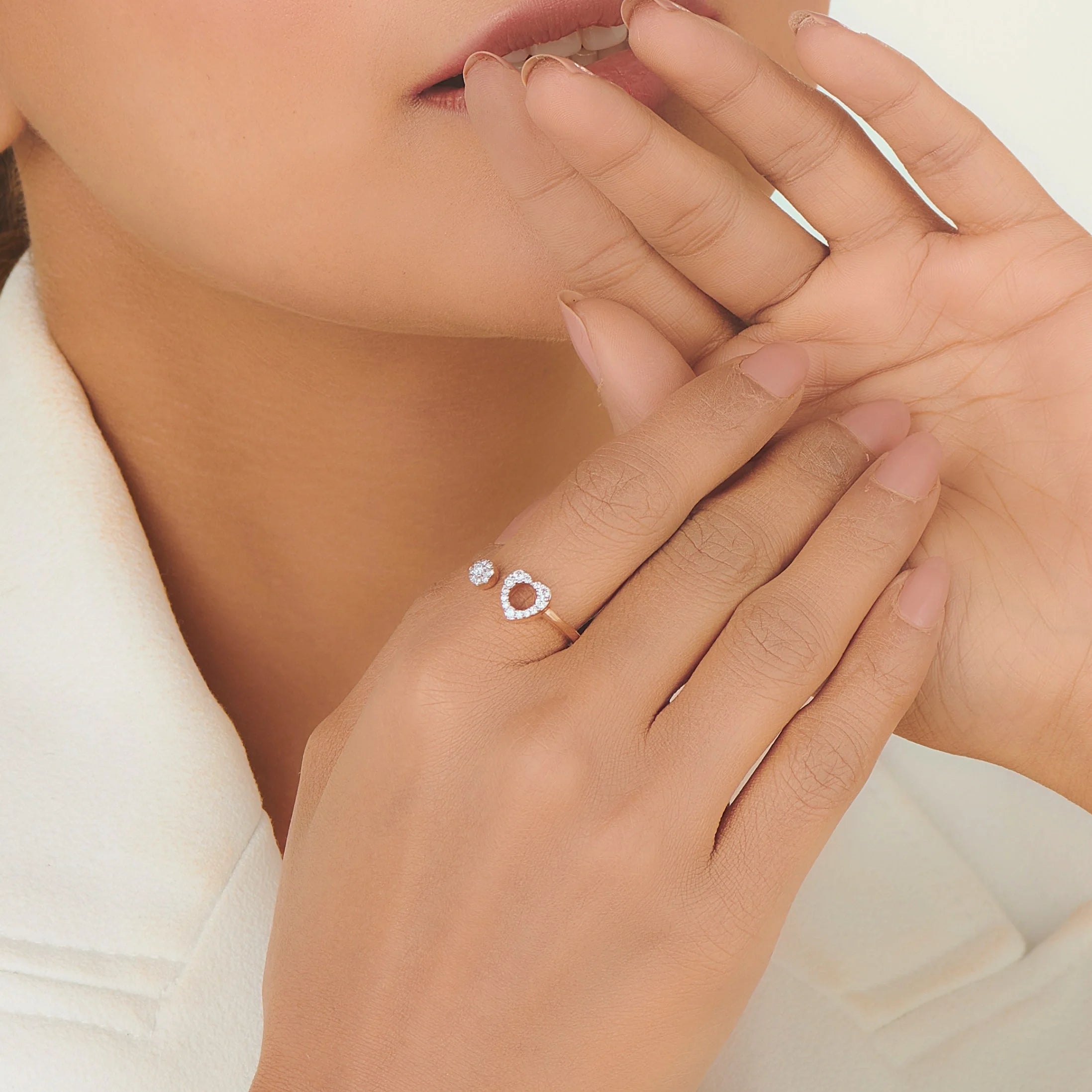 Boujee Heart Ring - Zen Diamond India
