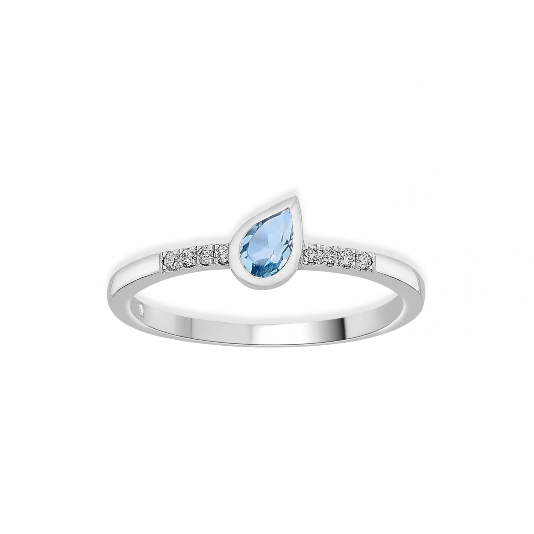 Color Pop Drop Elegance Ring in Blue Topaz