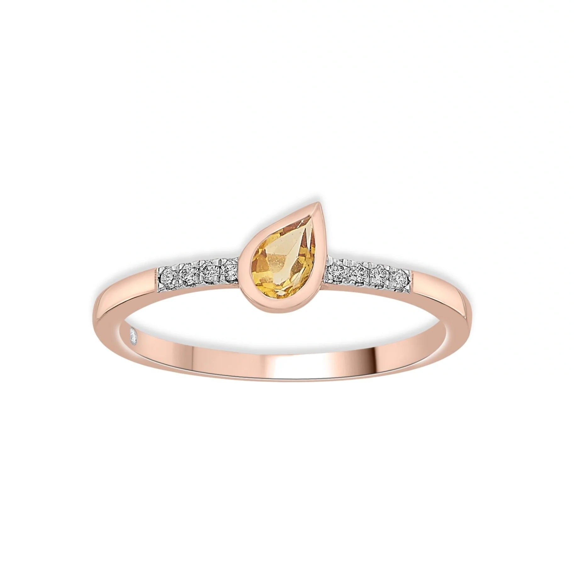 Color Pop Drop Elegance Ring in Citrine