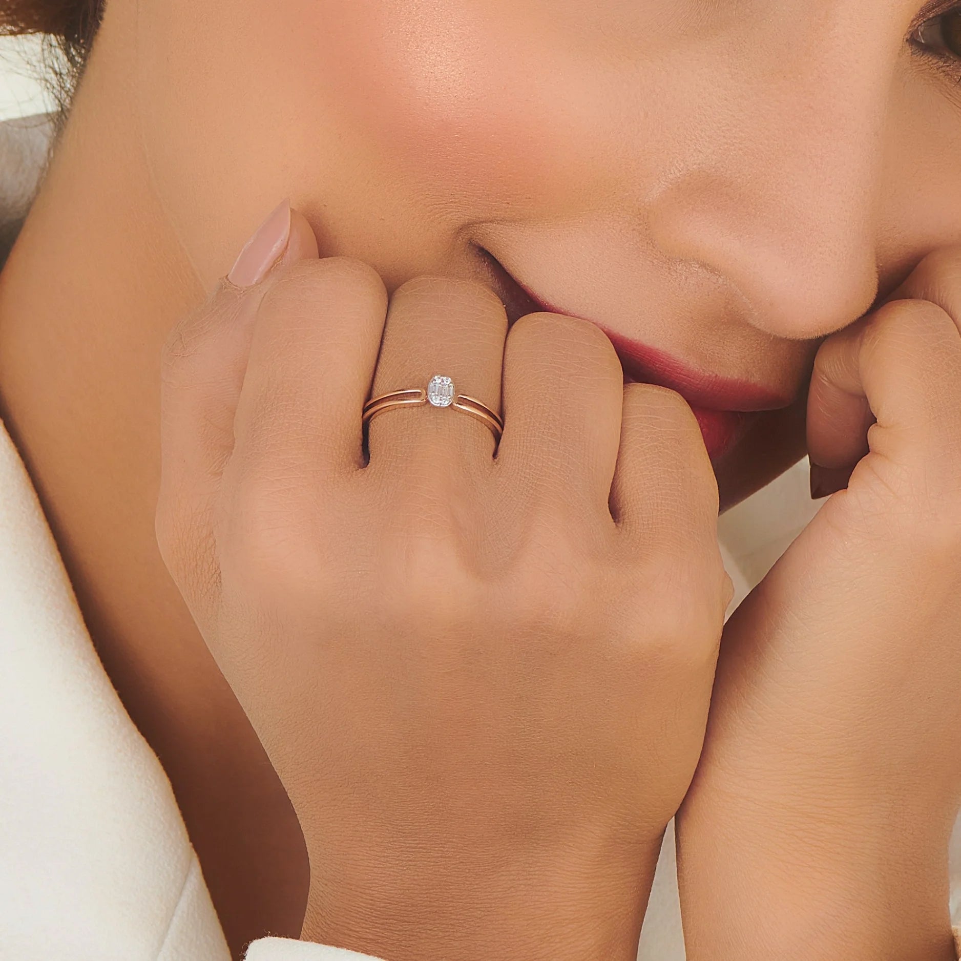 Boujee Deco Diva Split Ring - Zen Diamond India